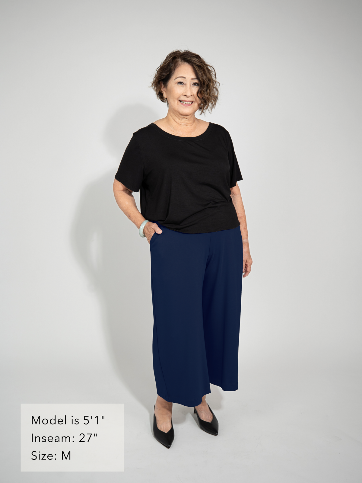 Milo Pant - Midnight Rayon Jersey | Allison Izu