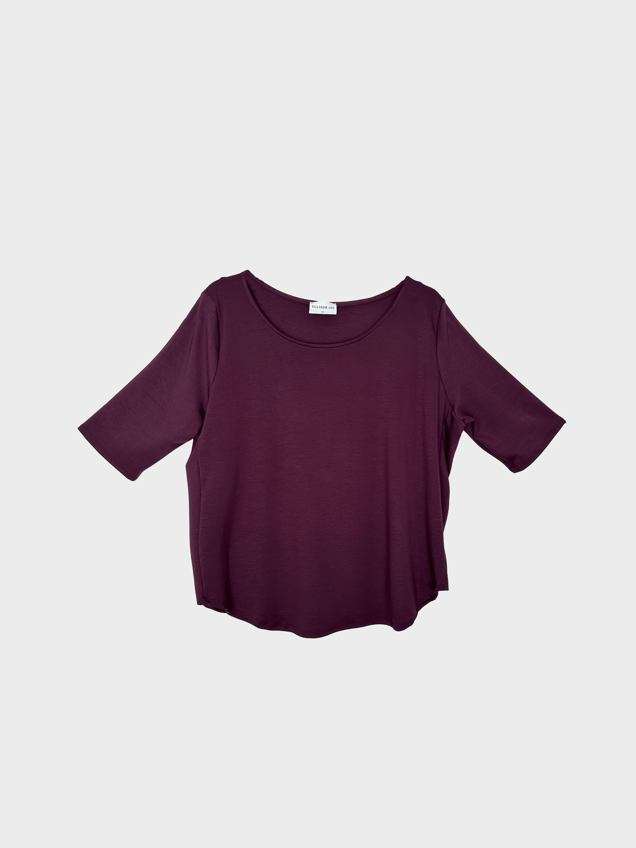 Hannah Top - Bordeaux Soft Ponte