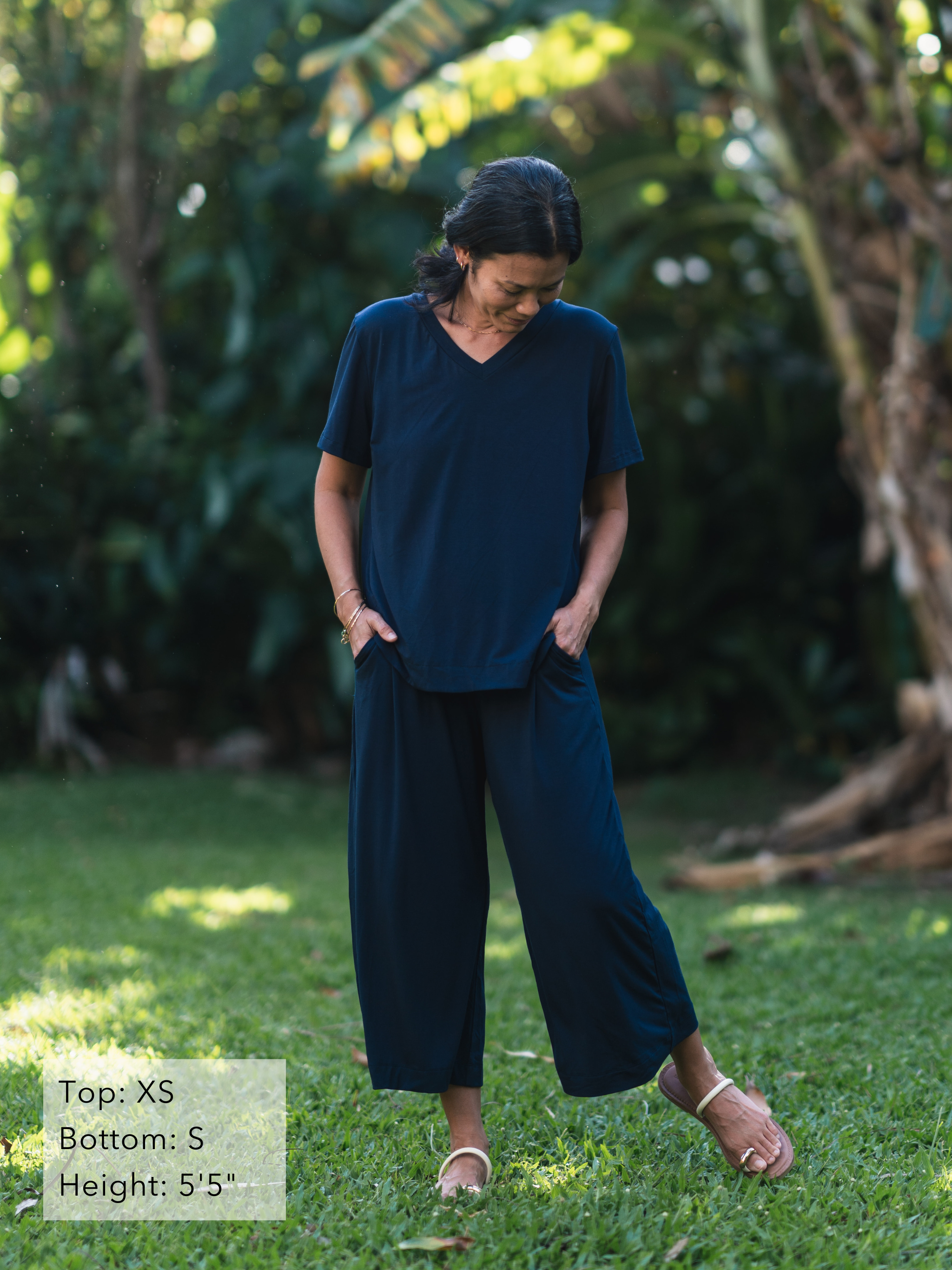 Becca Top - Midnight Rayon Jersey