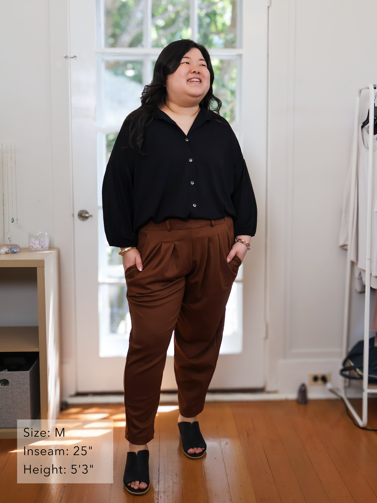 Bowery Pull On Balloon Pant - Toffee Twill Ponte | Allison Izu