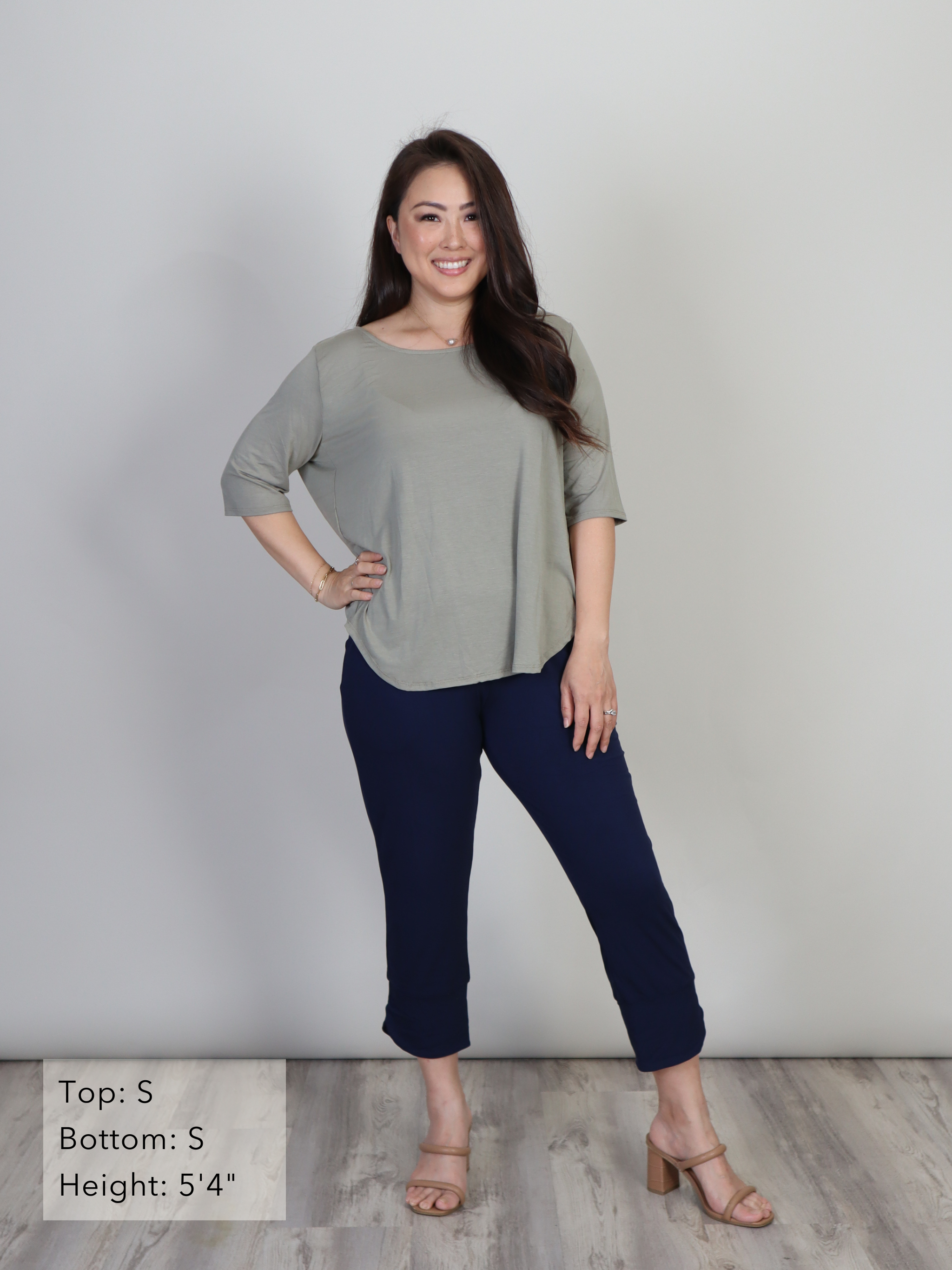 Hannah Top - Matcha Rayon Jersey