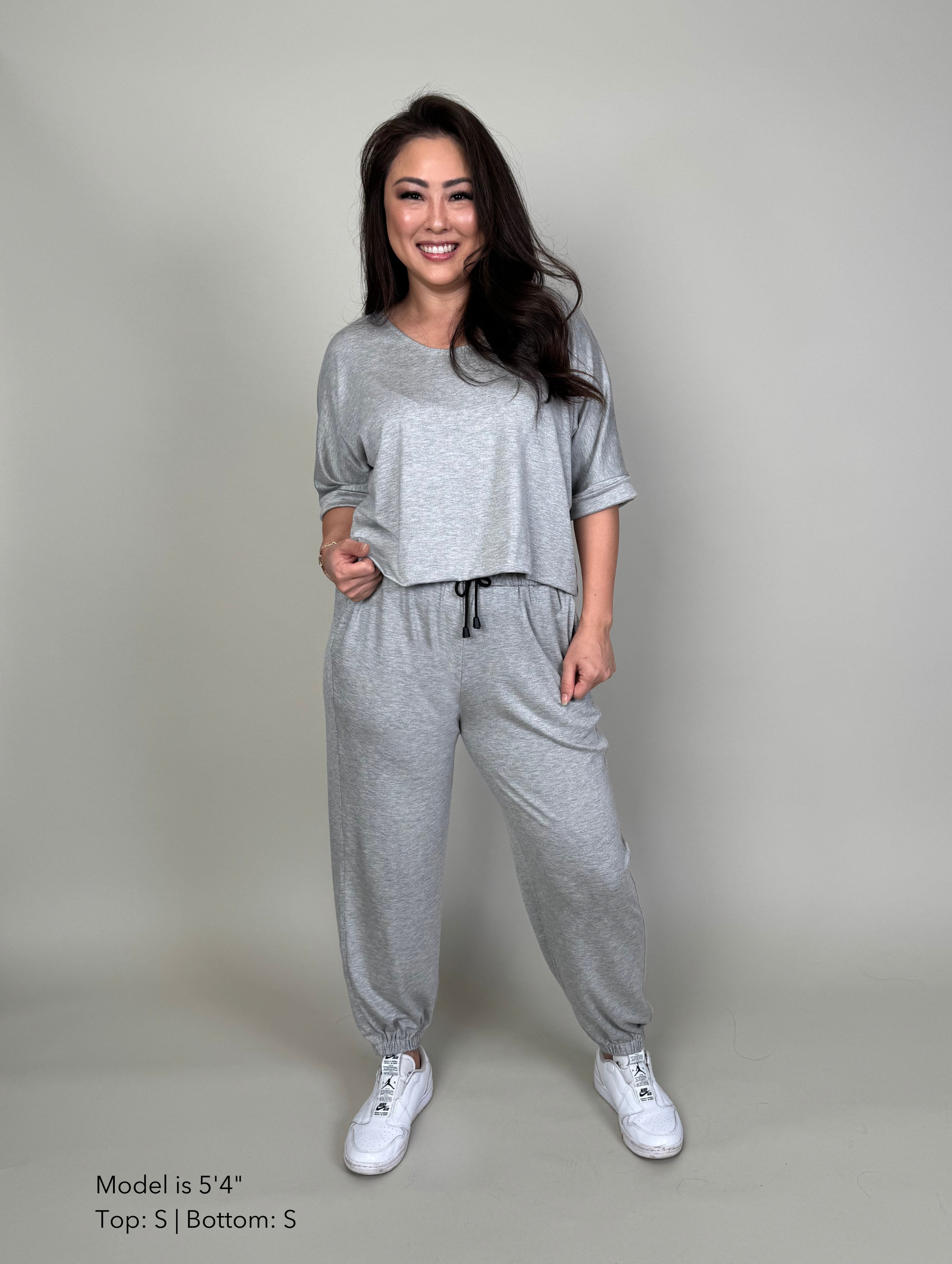 Dani Top - Heather Grey