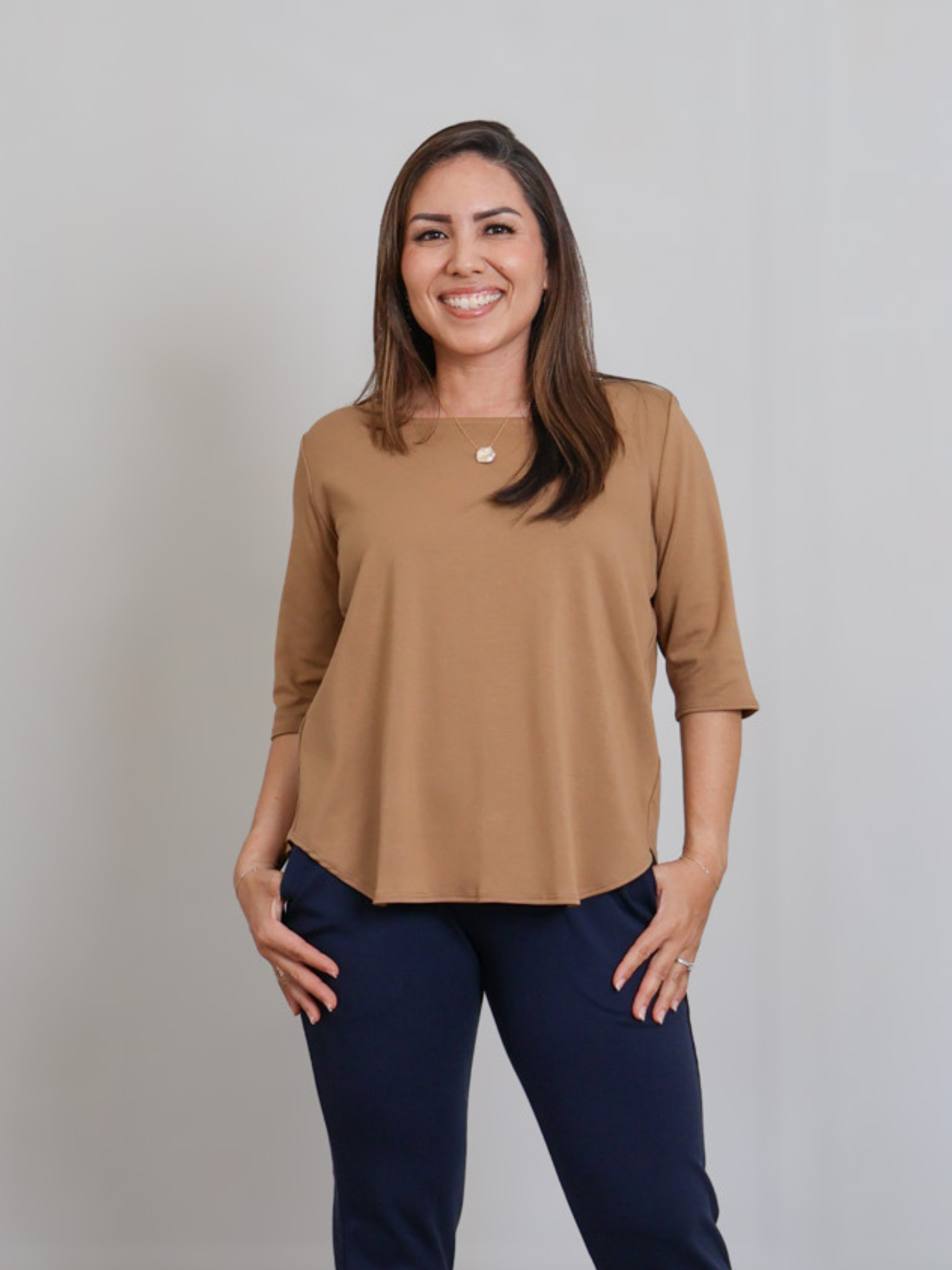 Hannah Top - Chestnut Brown – Allison Izu