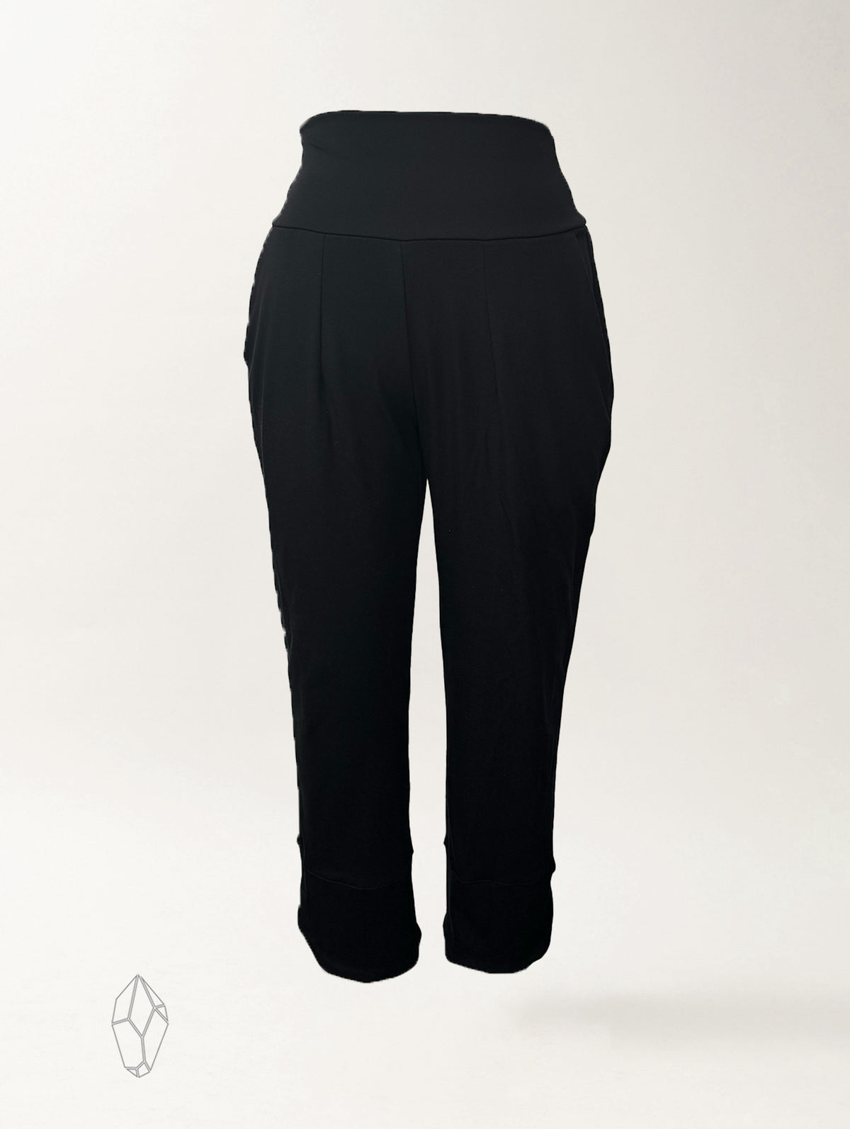 Lululemon Women Work Pants Black Ponte Knit Flat Front Size 4 VERY NICE L104