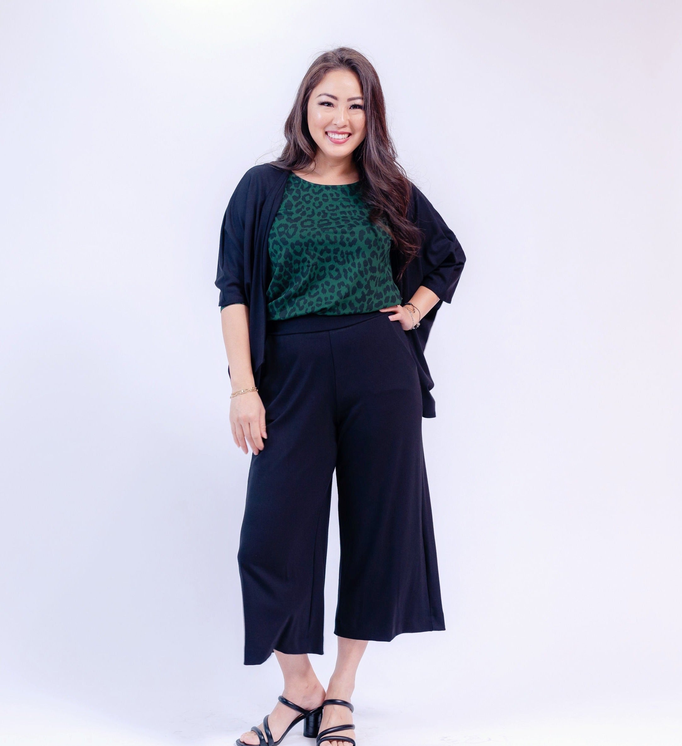 Joni Cover Up - Black Soft Ponte