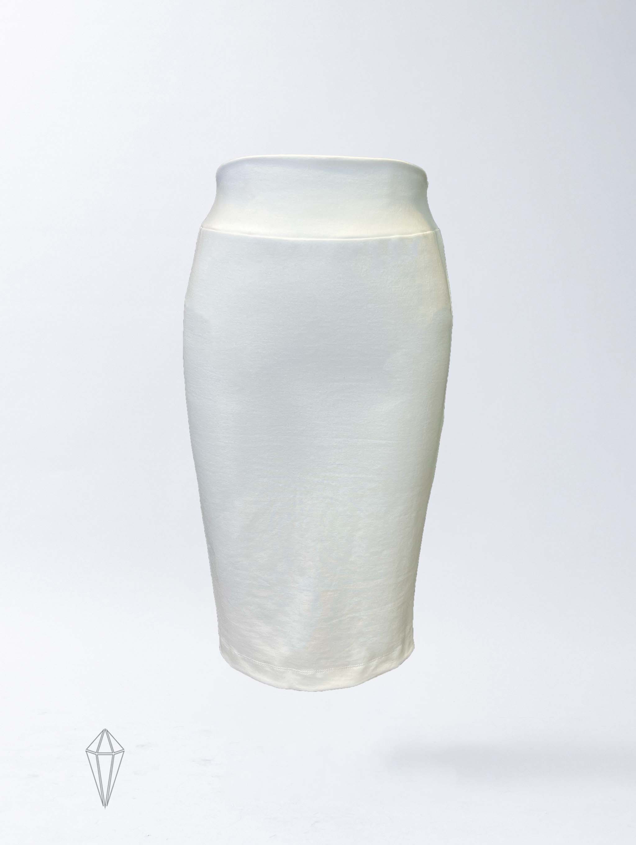 FINAL SALE: Cali Skirt - White Double Knit
