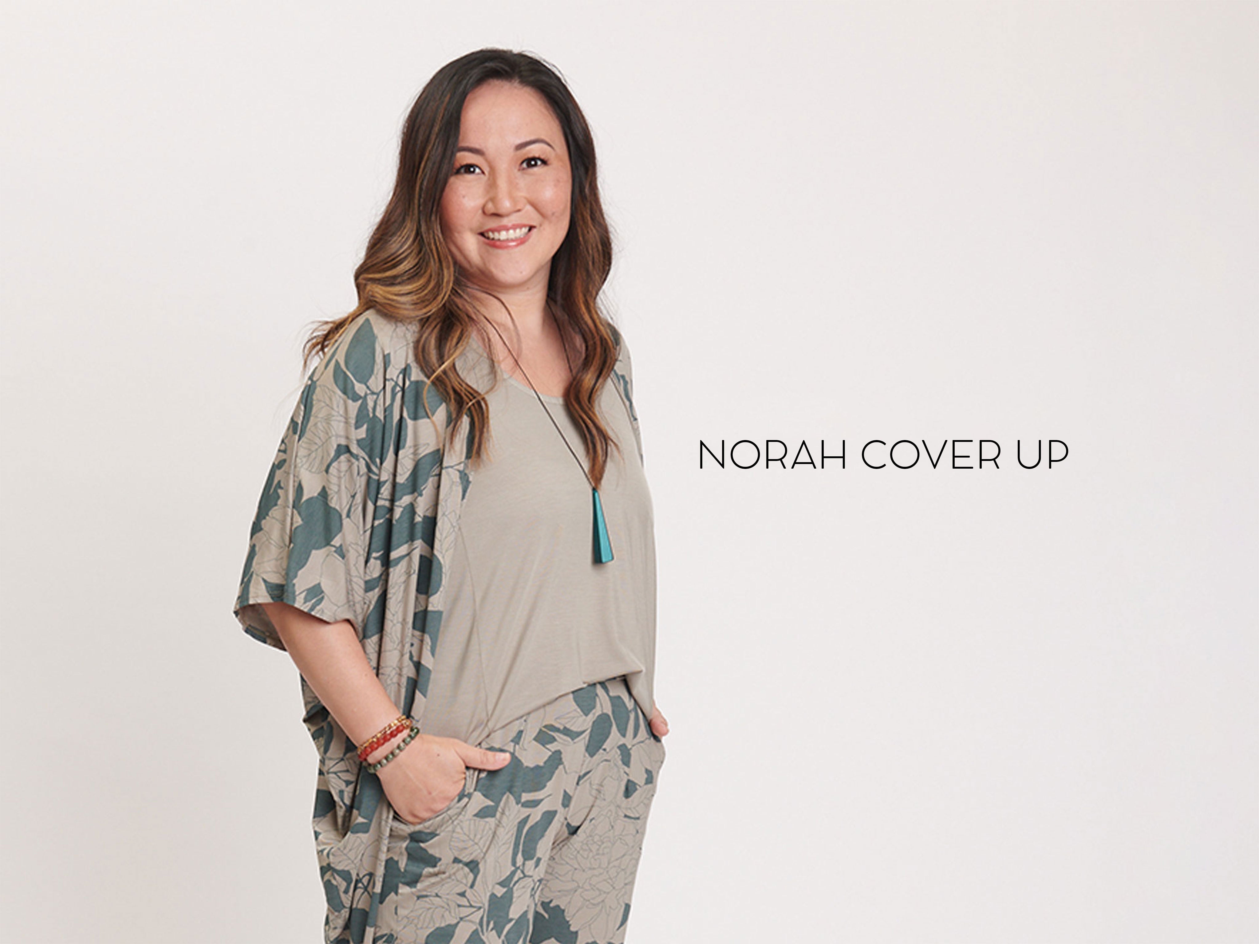 Norah Cover Up Sage Floral