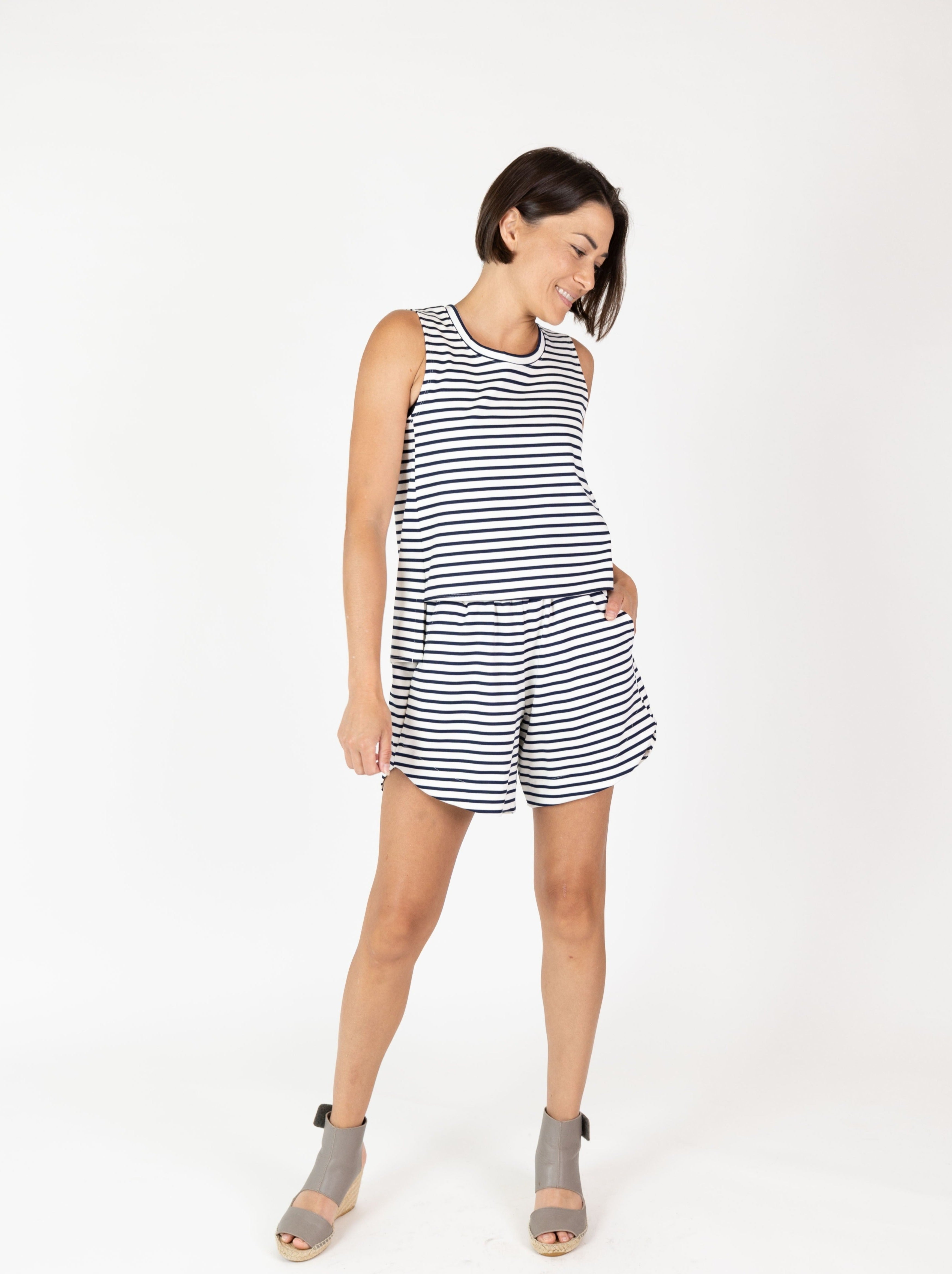 Max Tank - Nautical Stripe