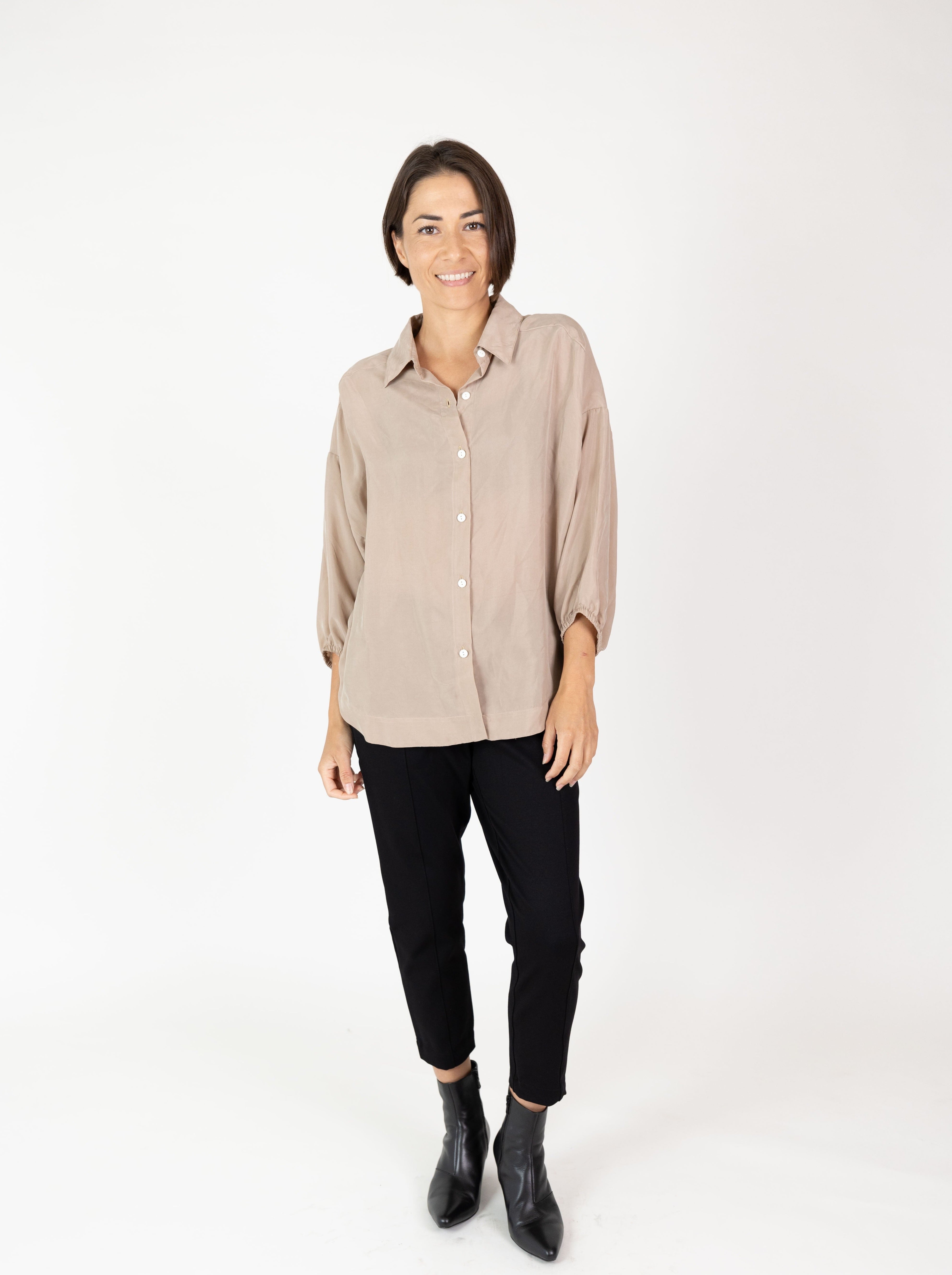 Bobbi Top - Bisque Cupro