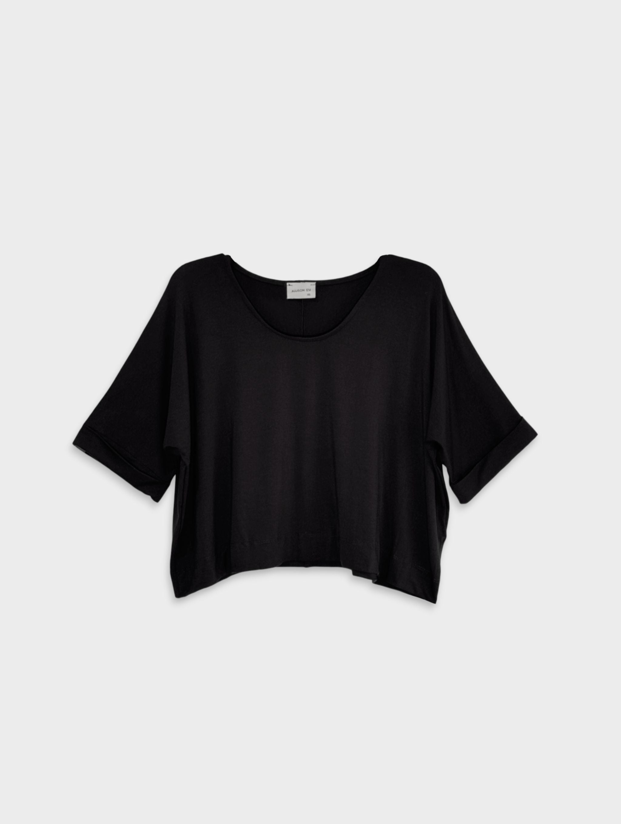 Dani Top - Black Rayon Jersey