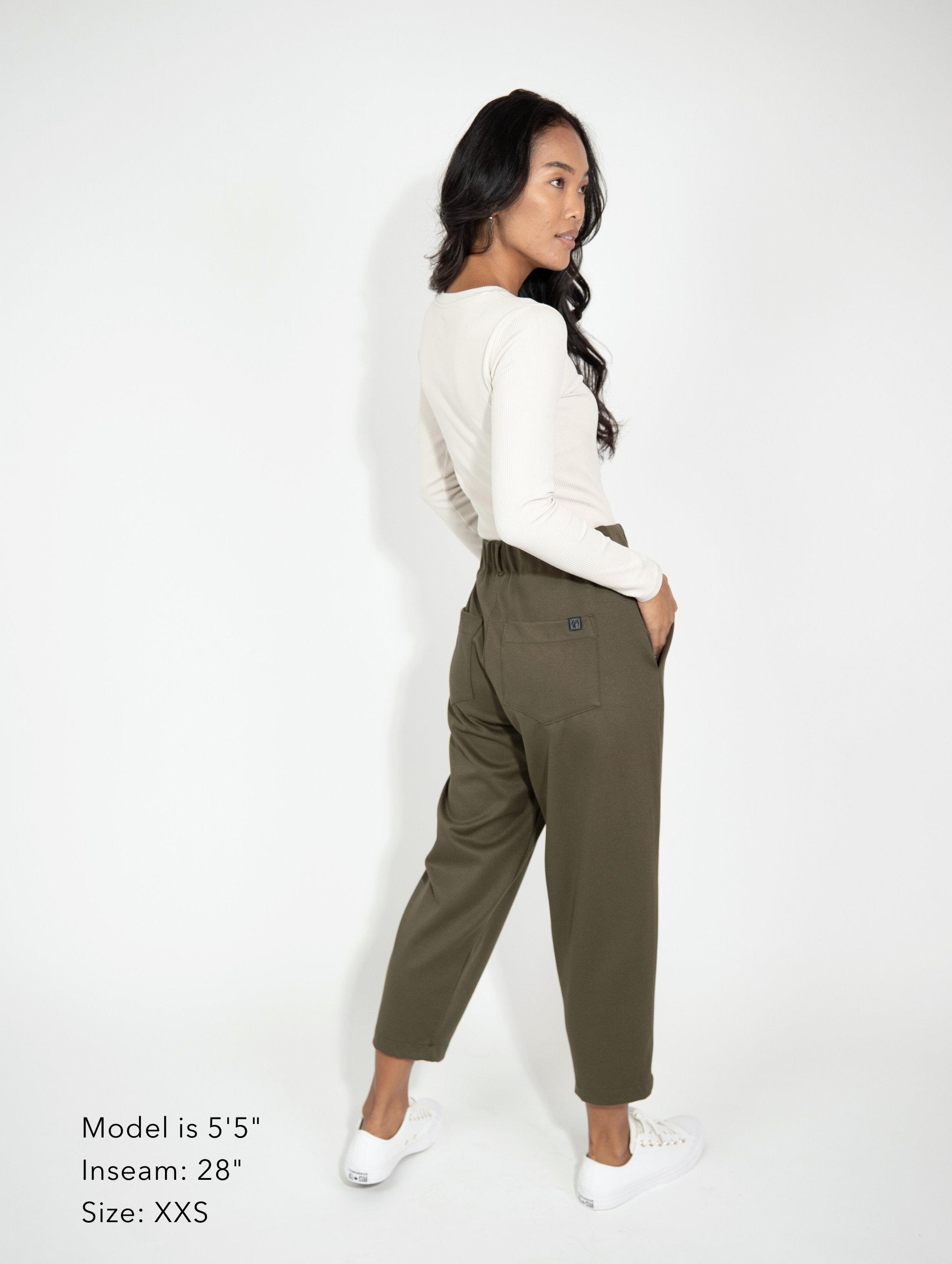 Bowery Pull On Balloon Pant - Olive