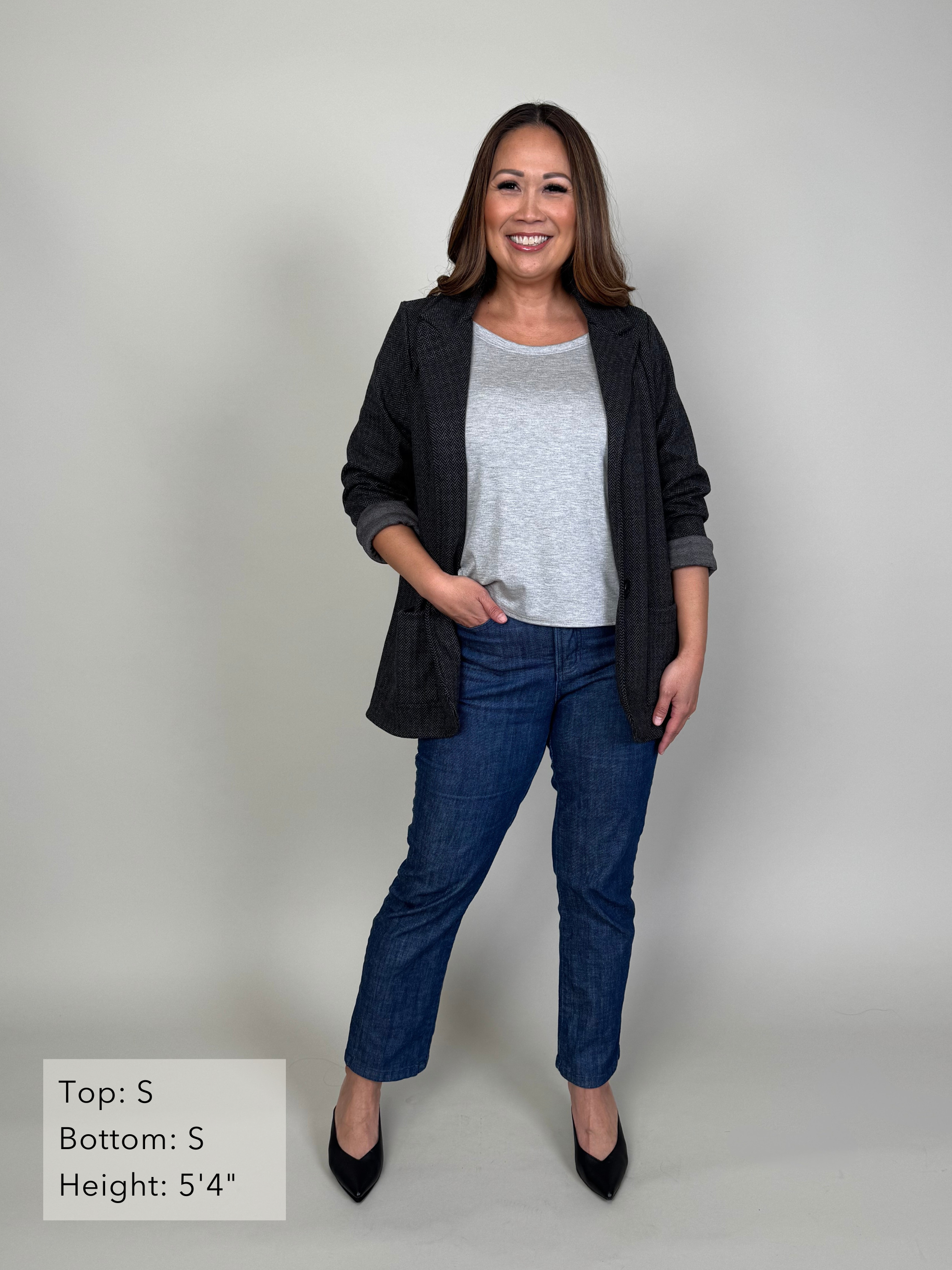 Emi Top - Heather Grey