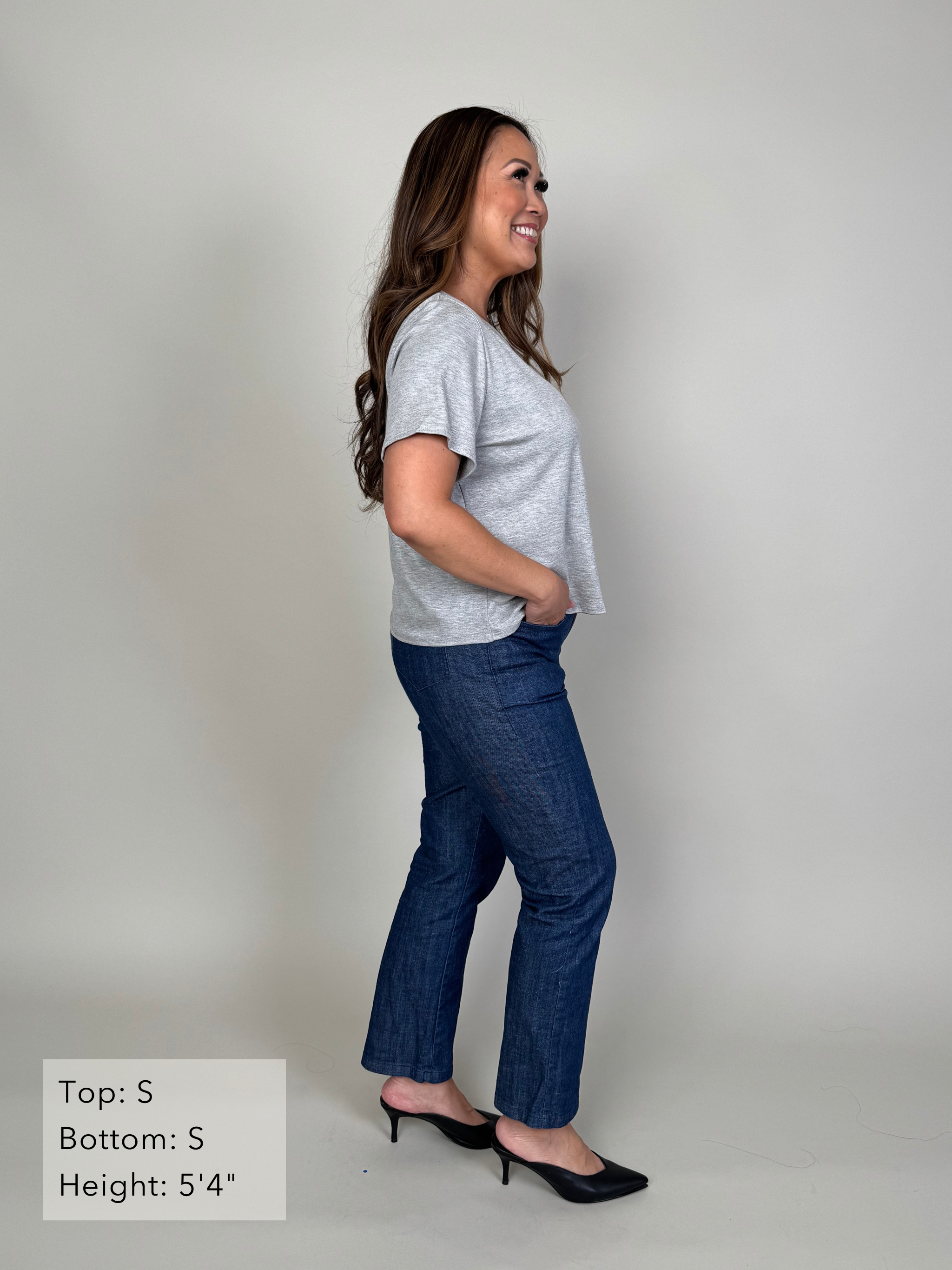 Emi Top - Heather Grey
