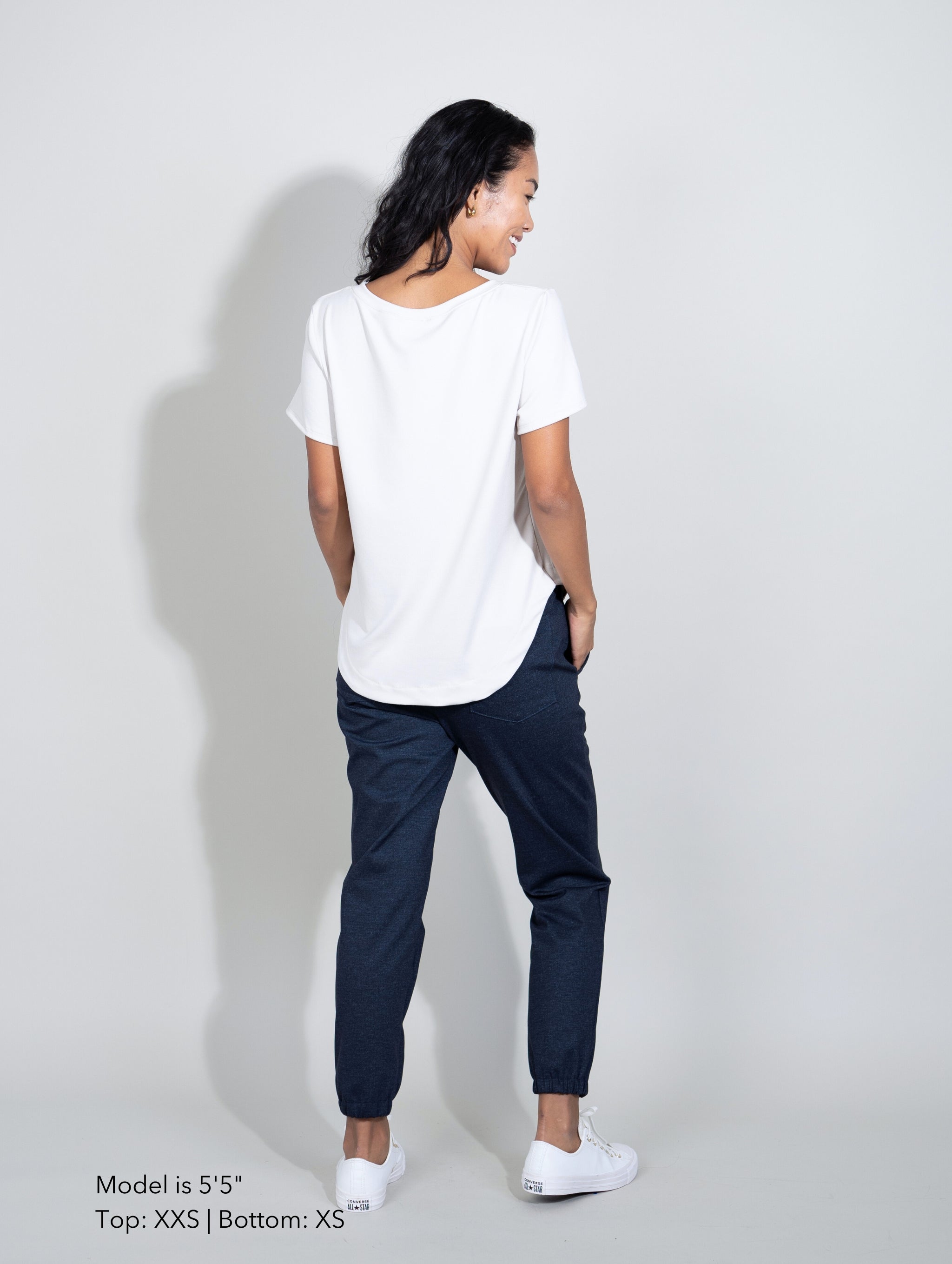 Becca Top - Antique White Soft Ponte