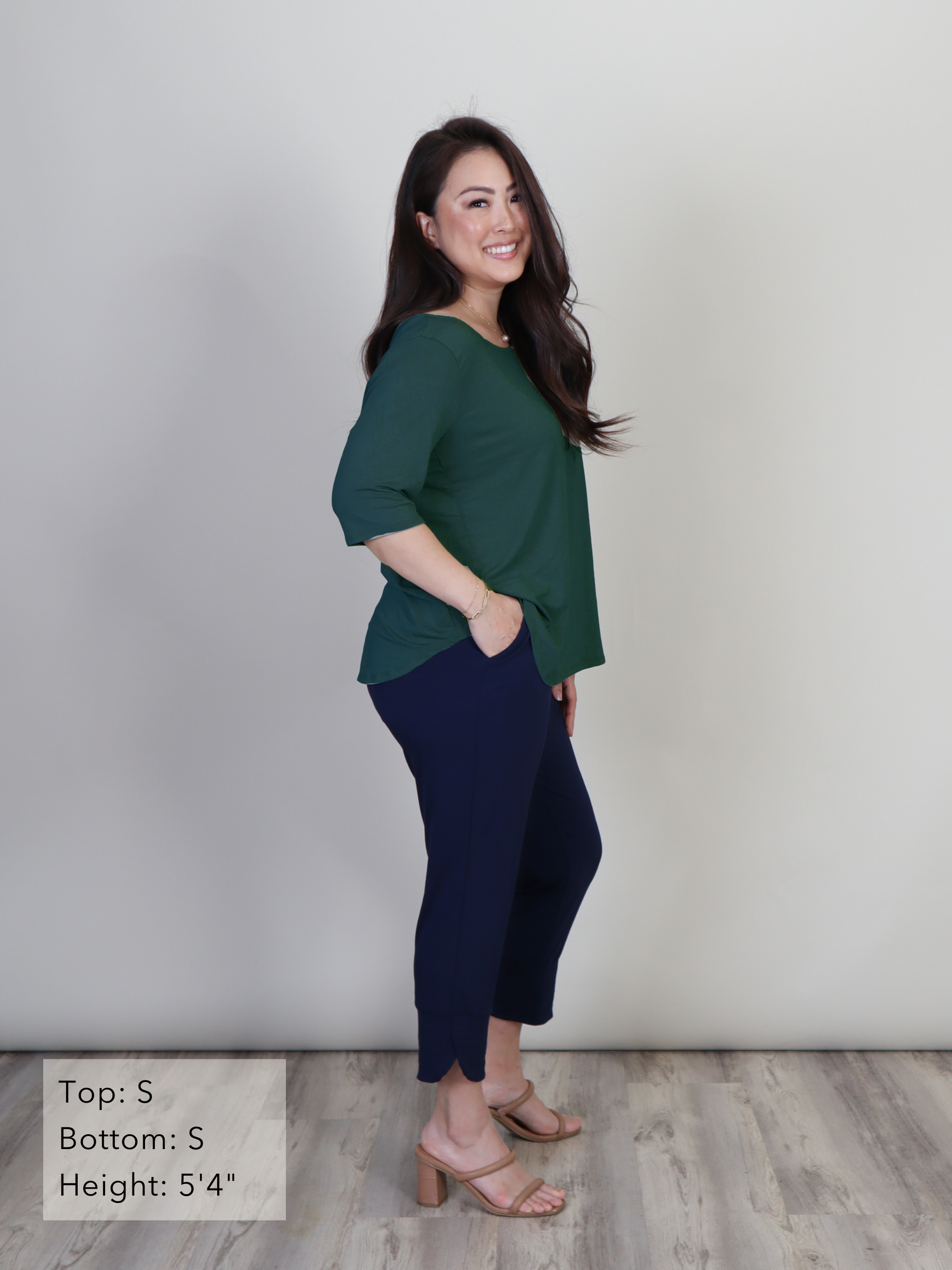 Hannah Top - Spruce Soft Ponte