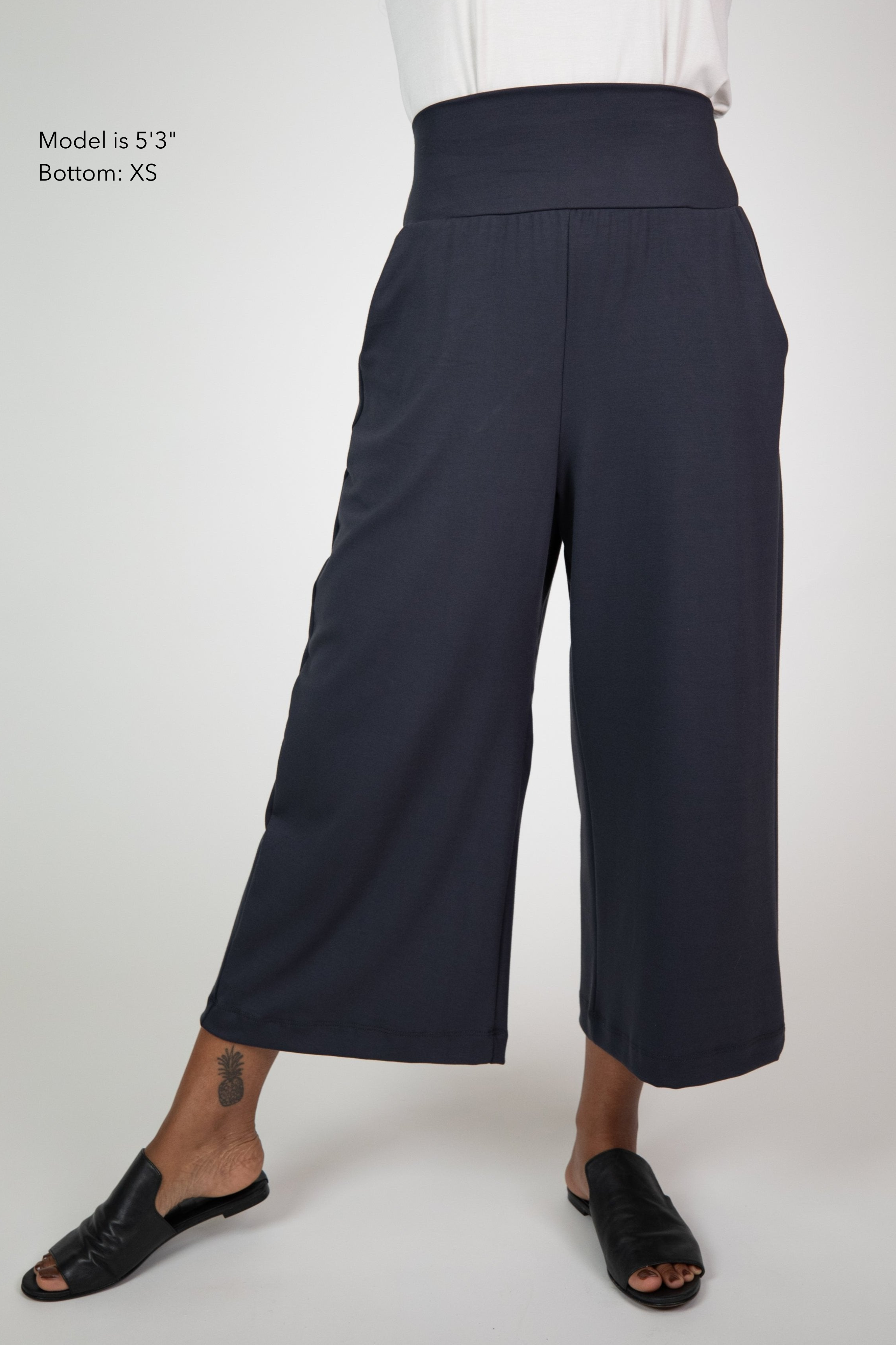 Milo Pant - Washed Black Soft Ponte