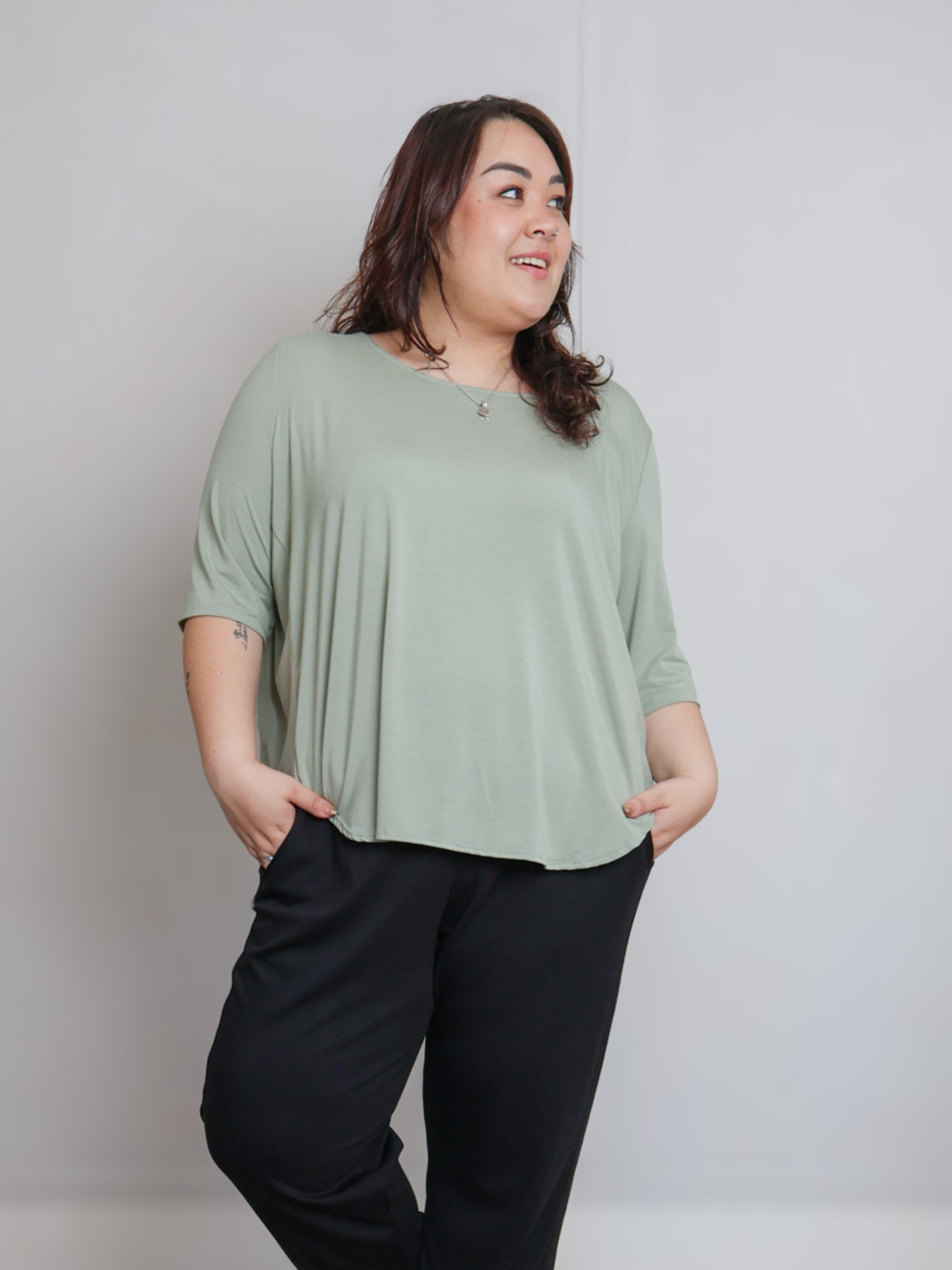 Hannah Top - Matcha Latte