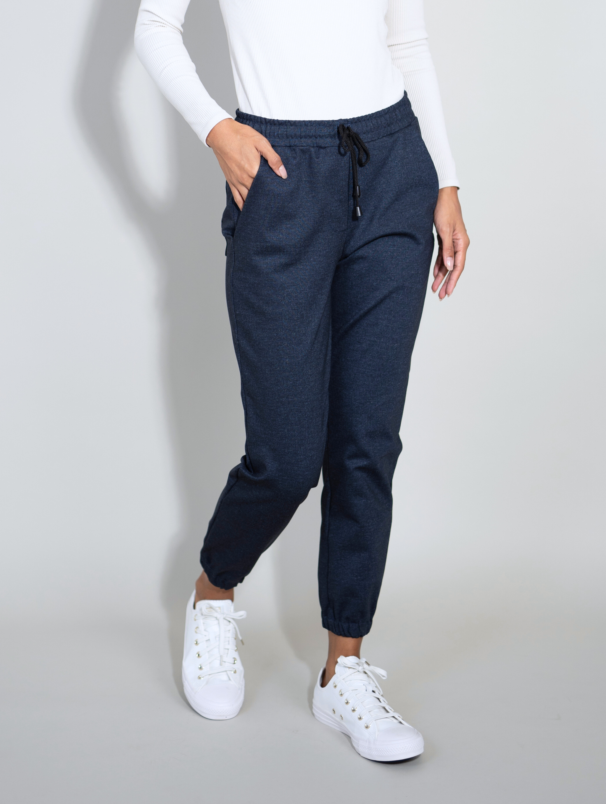 Sunrise Jogger - Blue Denim Ponte