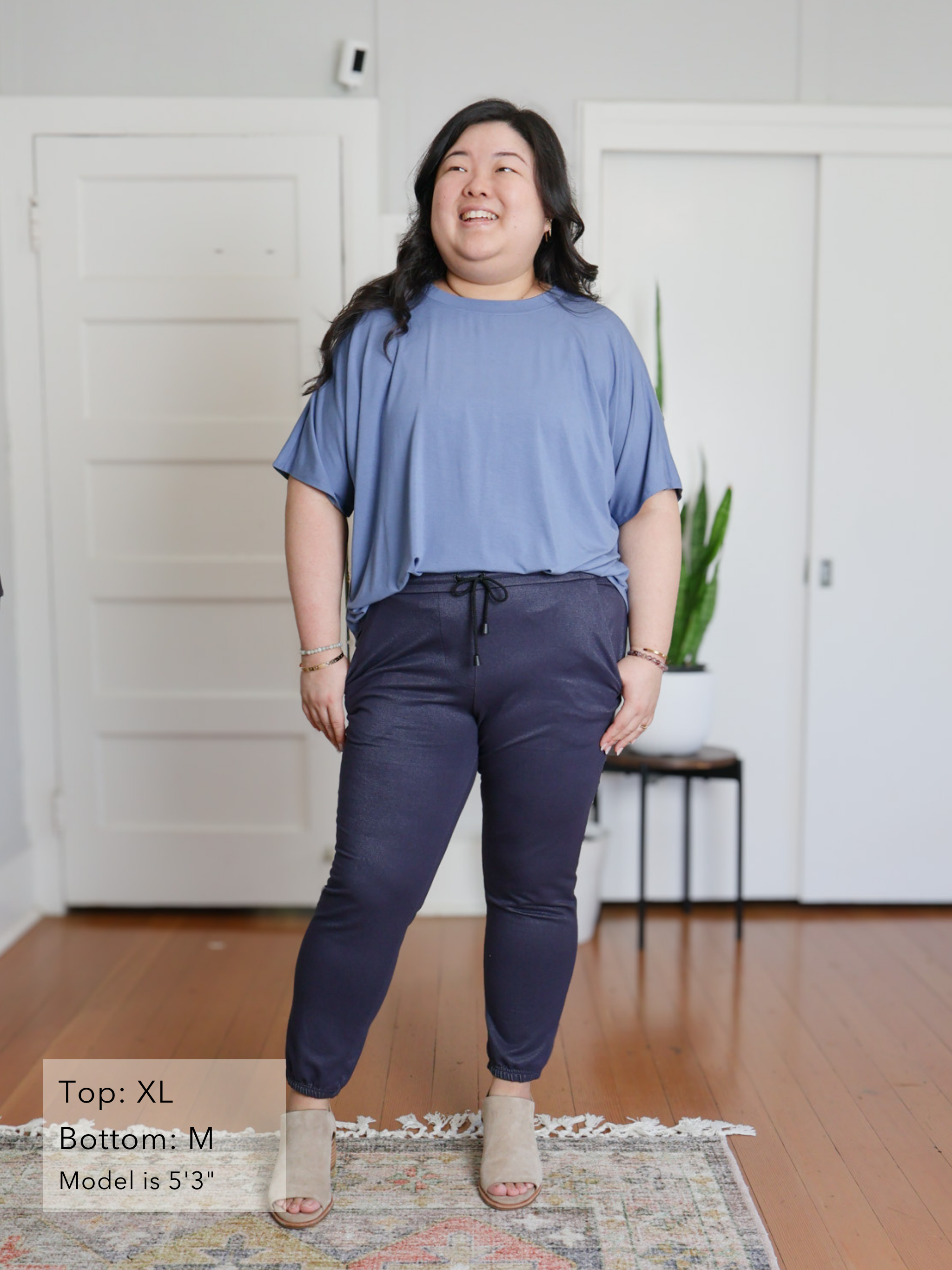 Sunrise Jogger - Shiny Blue Denim