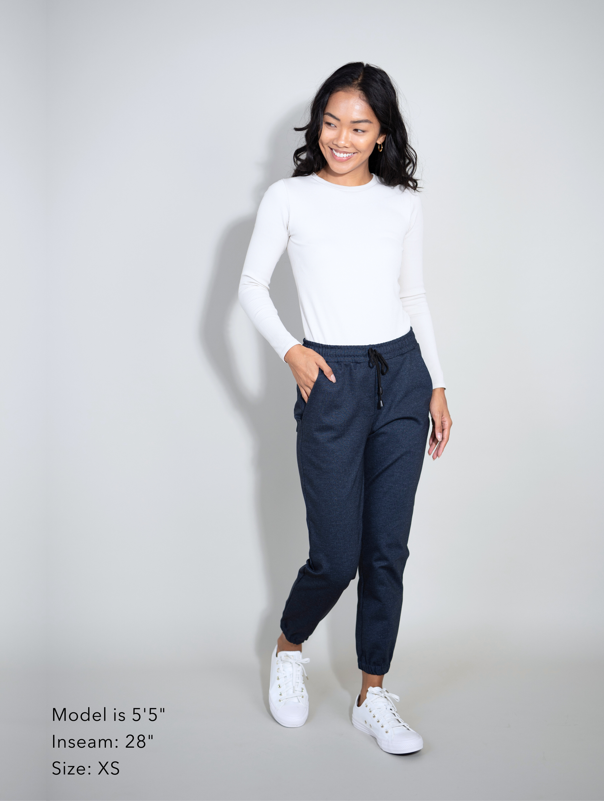 Sunrise Jogger - Blue Denim Ponte