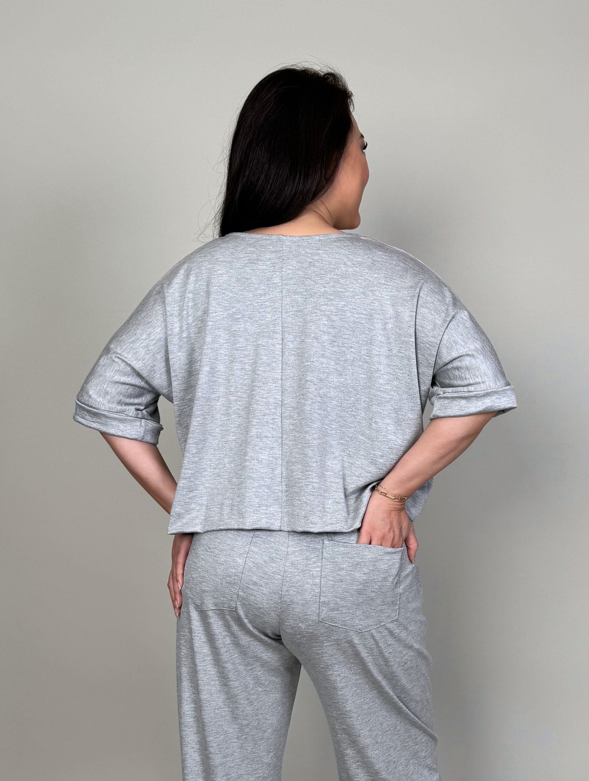 Dani Top - Heather Grey