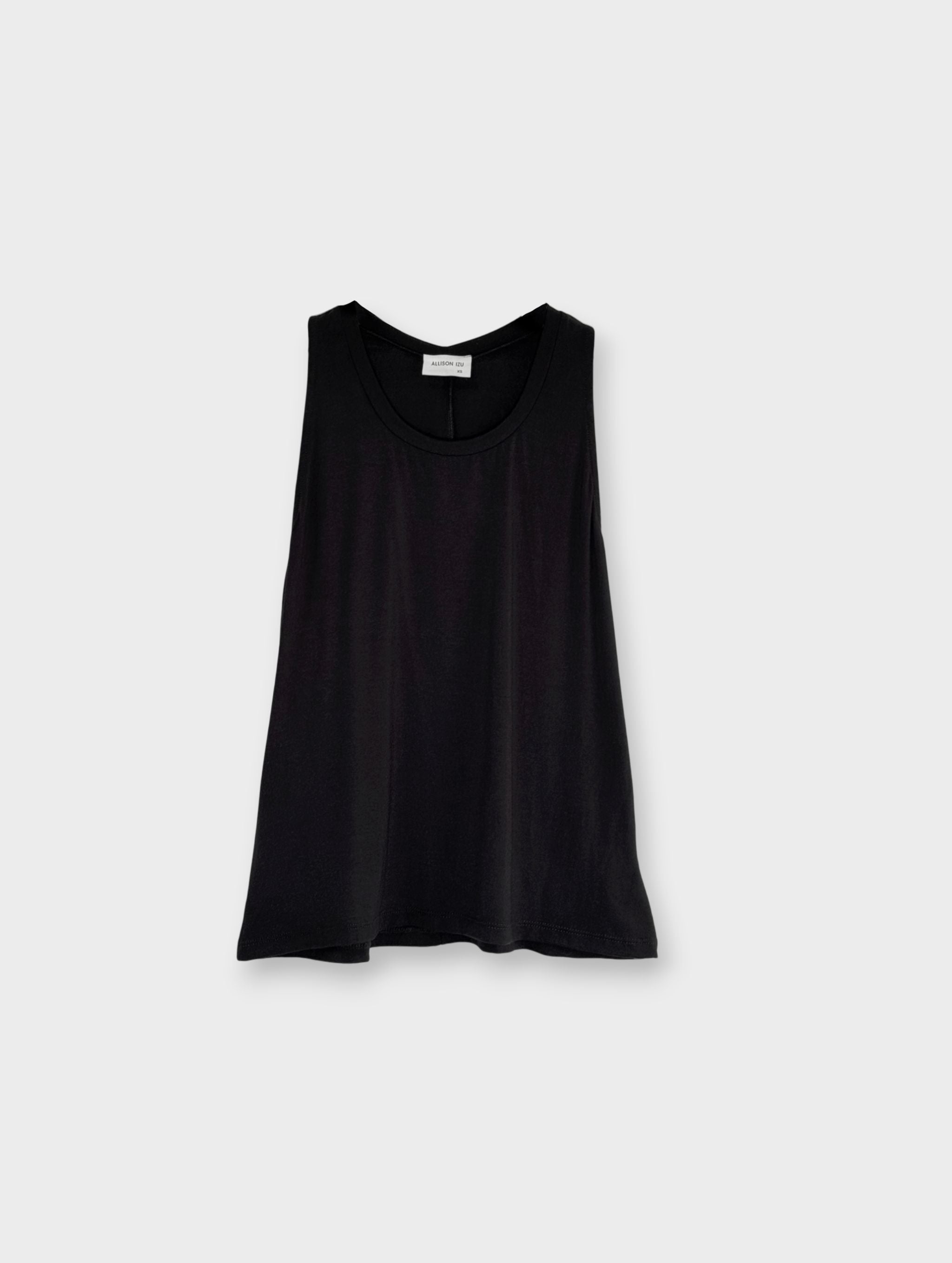 Kelly Tank - Black Rayon Jersey