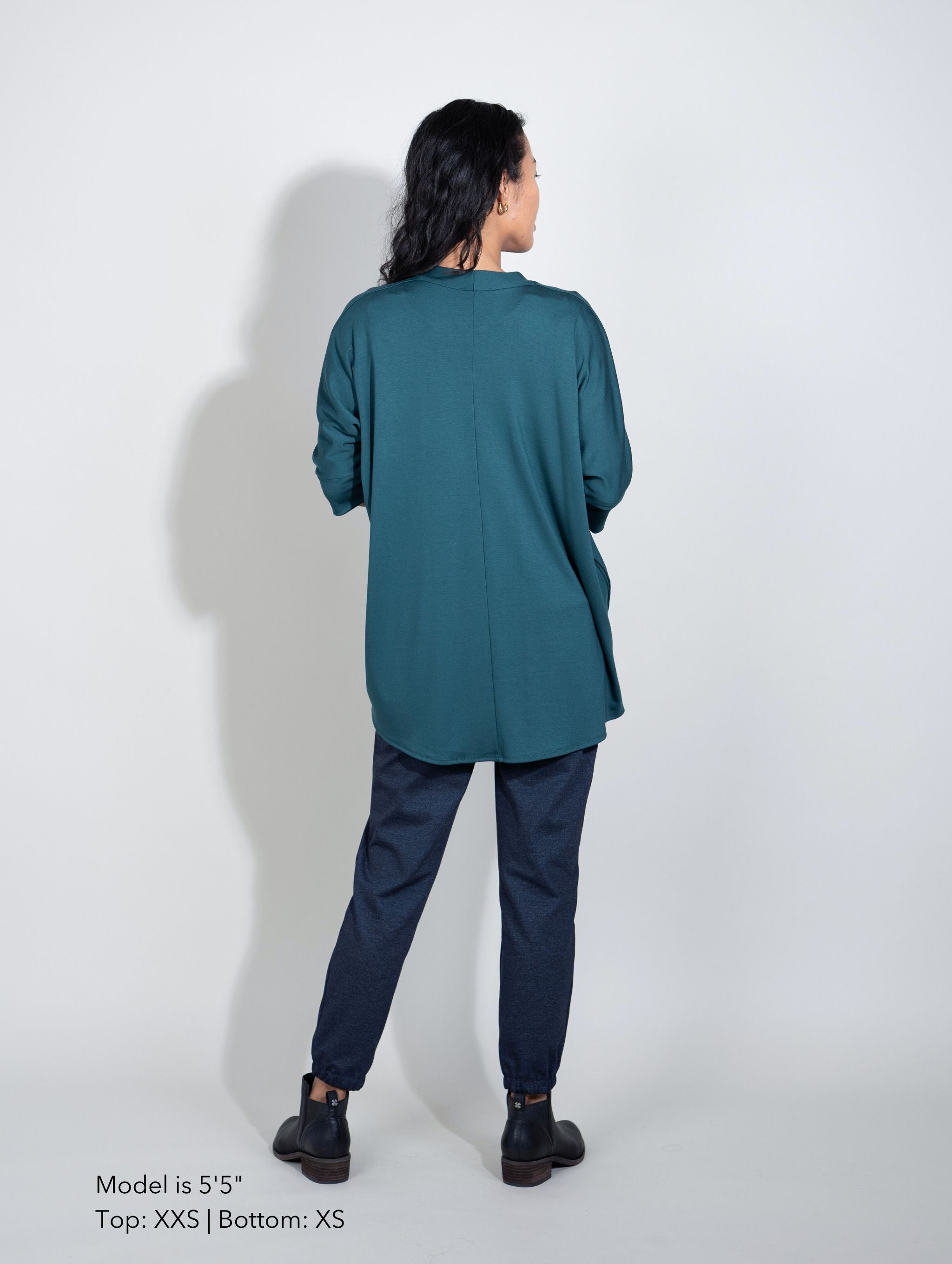 Loren Kimono - Spruce Soft Ponte