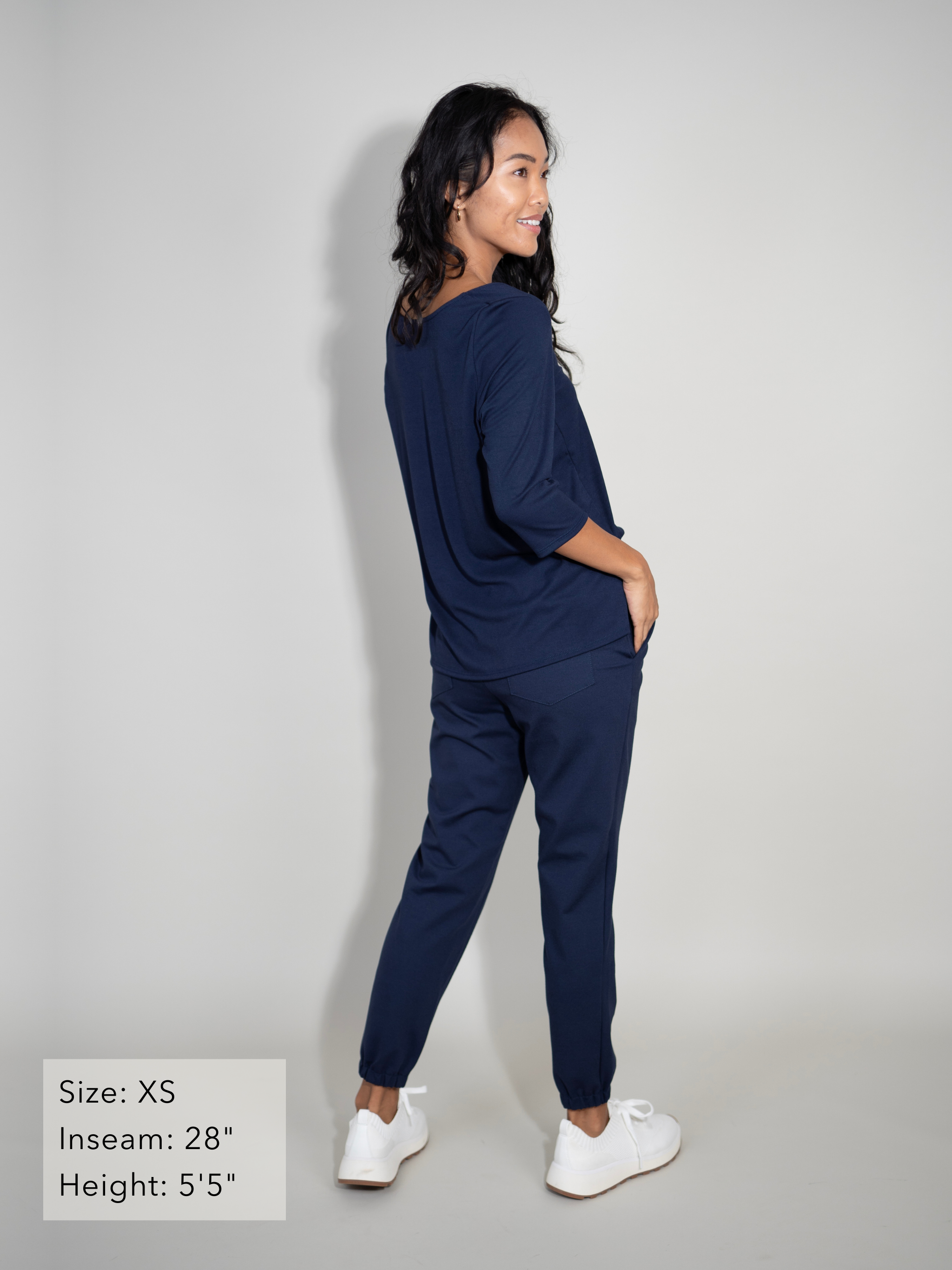 Sunrise Jogger - Midnight Rayon Jersey