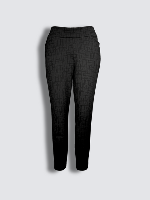 Coral Pant - Black Maze Ponte | Allison Izu
