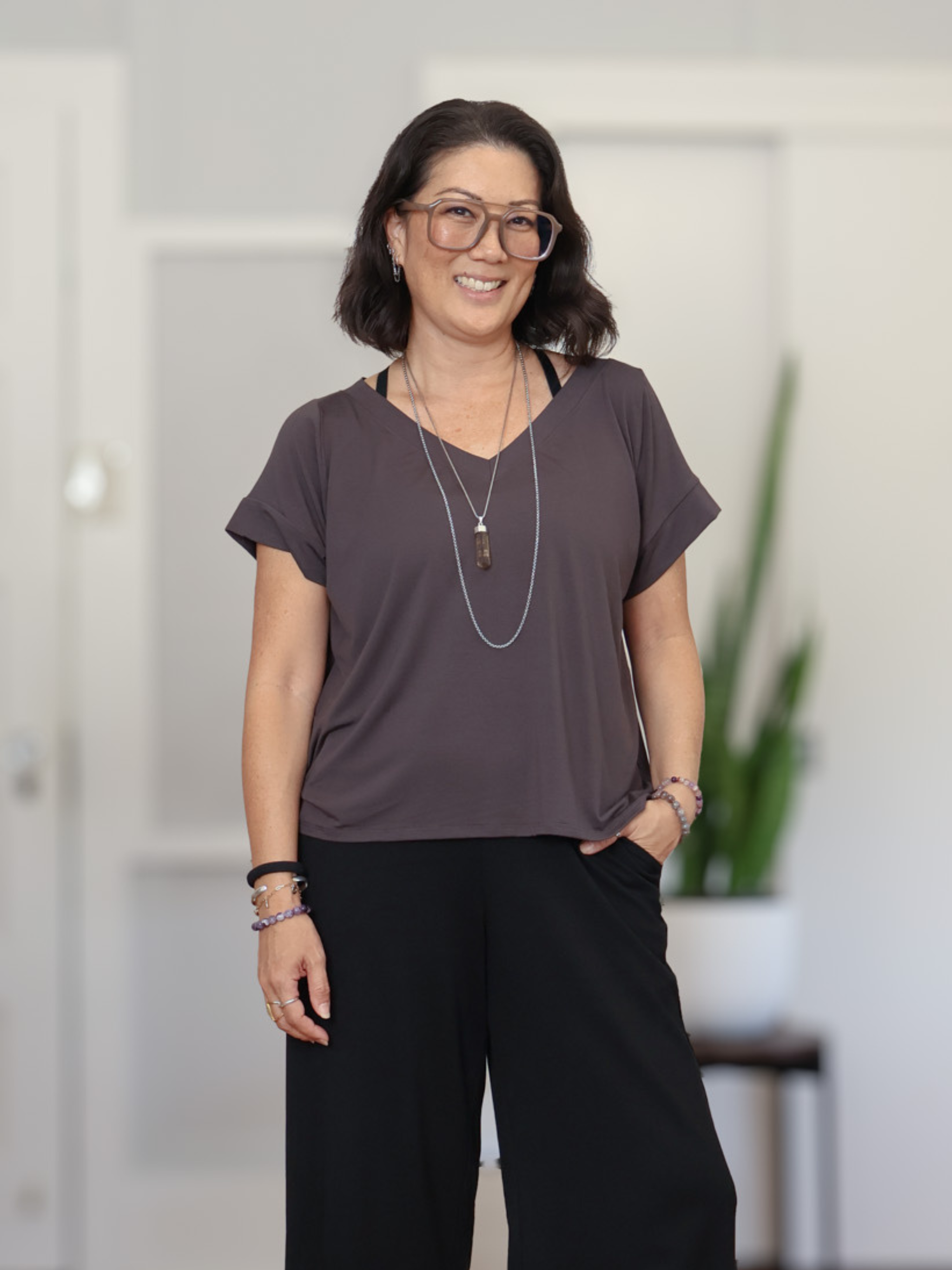 Ava Top - Washed Black