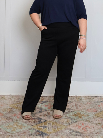 Cooke Pant - Black Twill Ponte