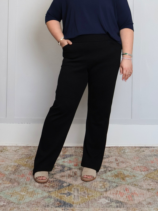Cooke Pant - Black Twill Ponte