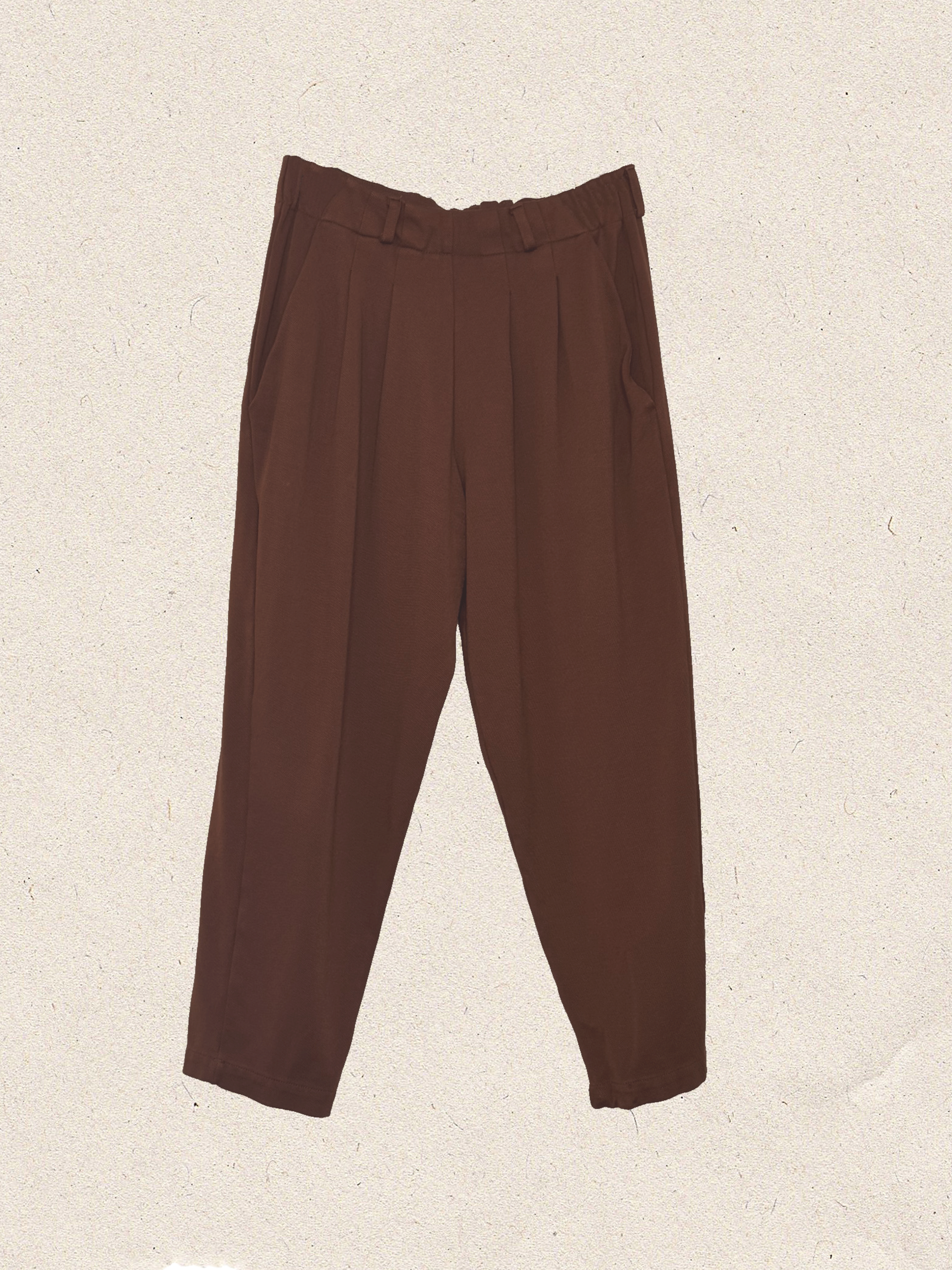 Bowery Pull On Balloon Pant - Toffee Twill Ponte