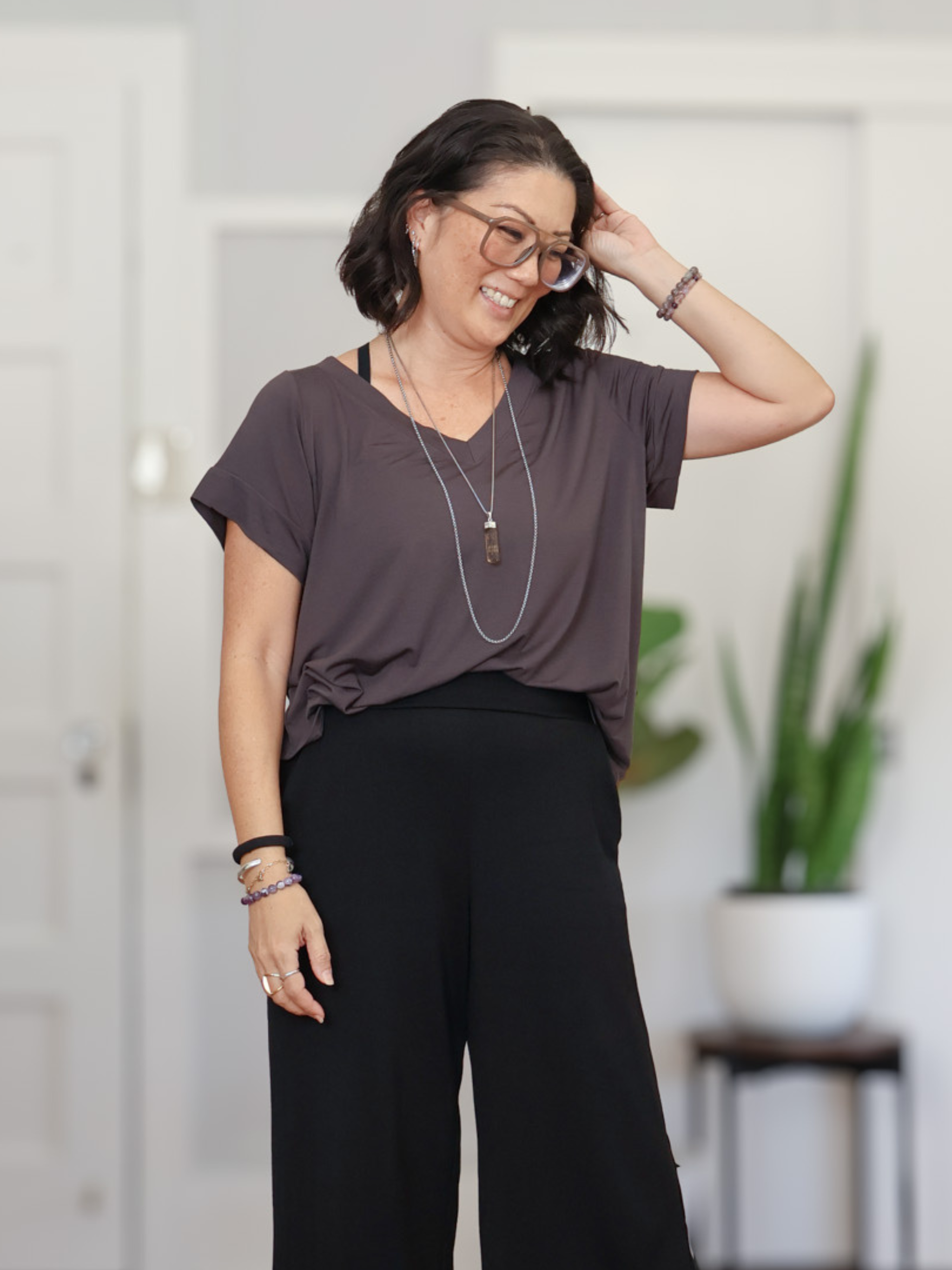 Ava Top - Washed Black