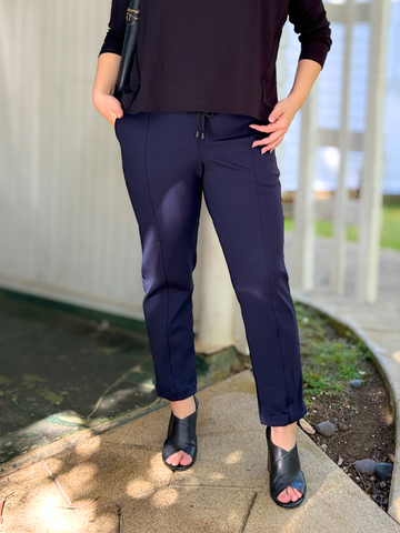Brooklyn Pant - Navy Double Knit