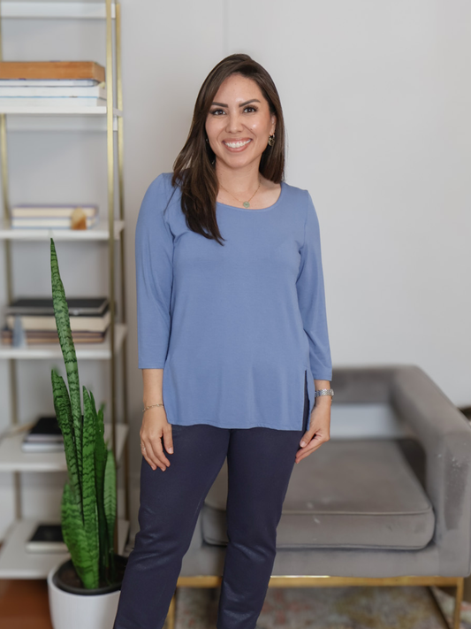 Mandy Top - Parisian Blue