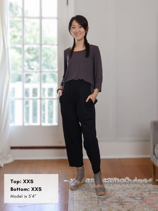 Mandy Top - Washed Black