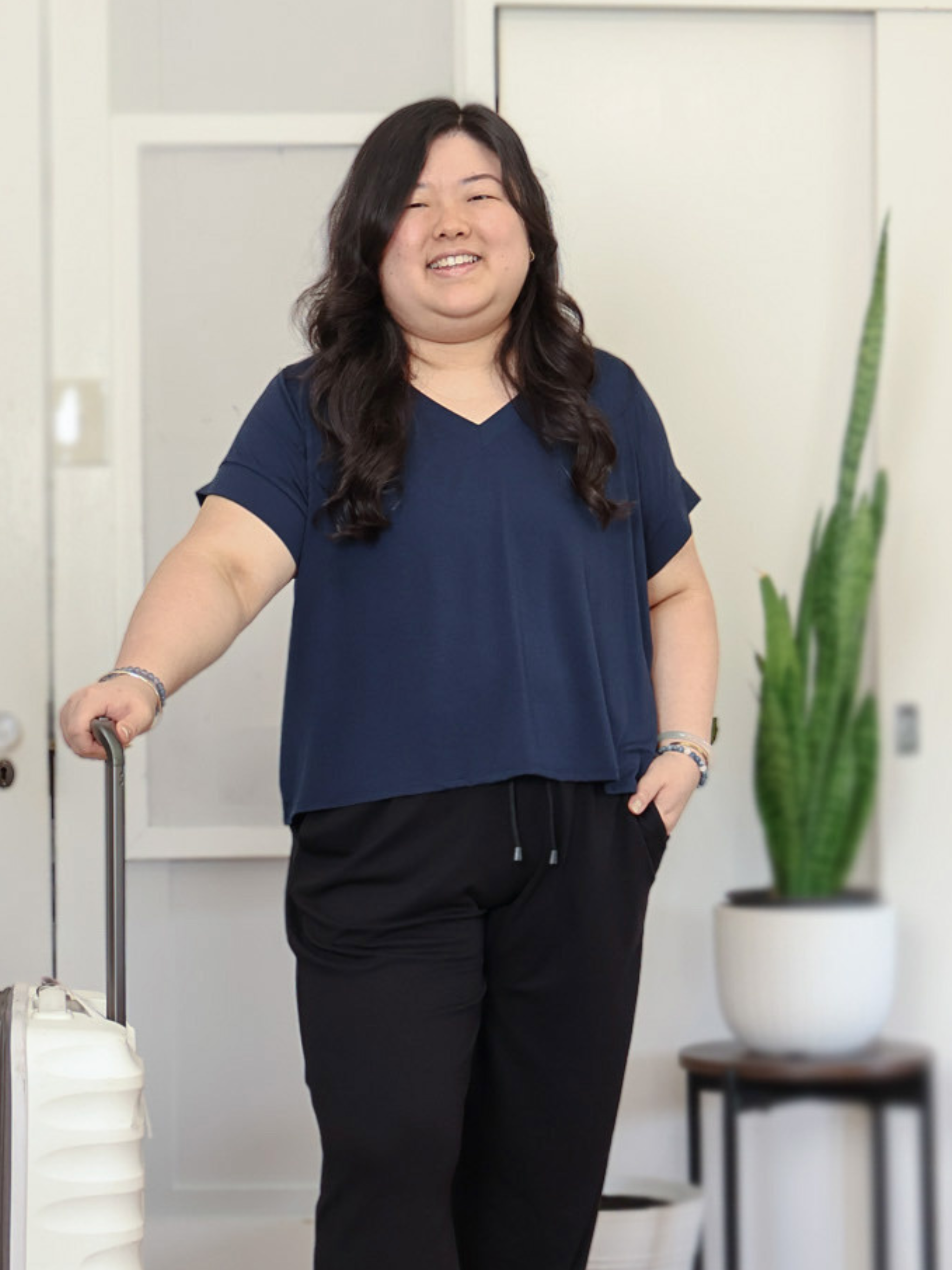 Ava Top - Midnight Rayon Jersey
