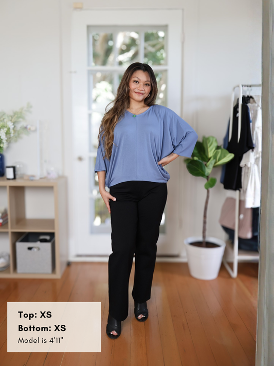 Megumi Top: Parisian Blue