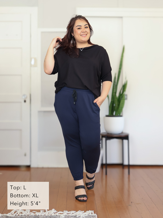 Jana Top - Black Soft Ponte