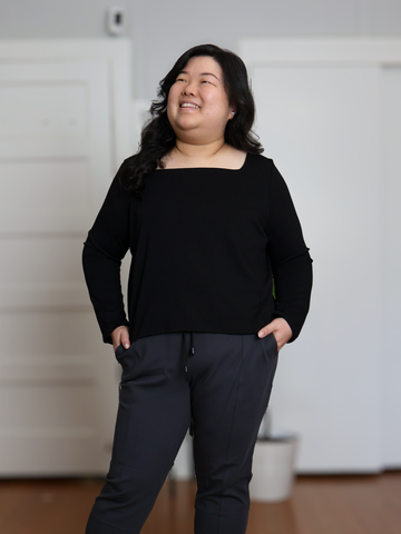Scarlett Top - Black Soft Ponte