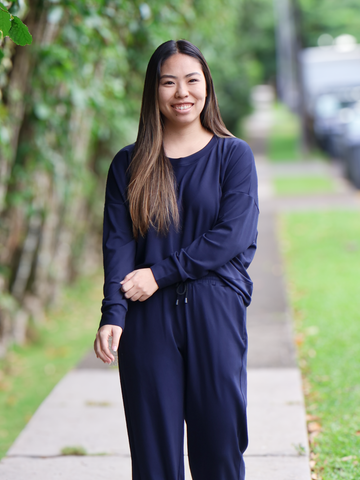 Gabby Sweatshirt - Midnight Soft Ponte