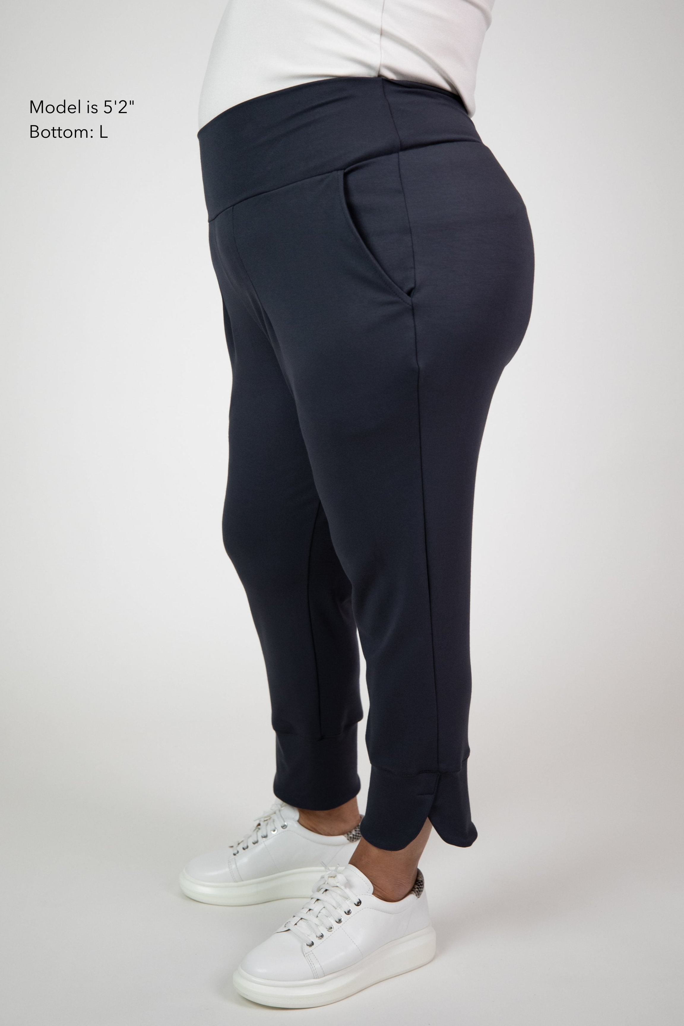 Miki Pant - Washed Black Soft Ponte