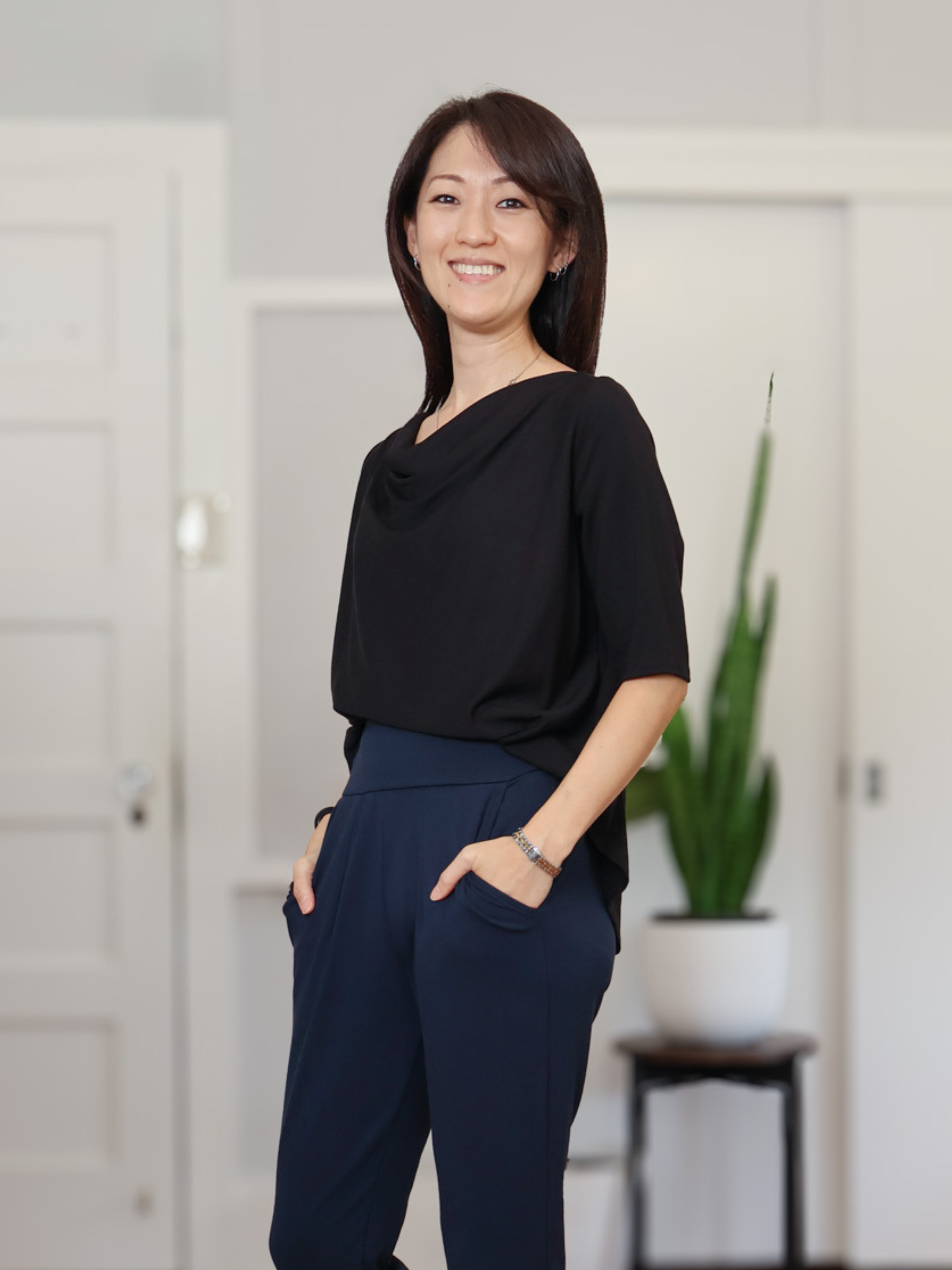 Jana Top - Black Rayon Jersey