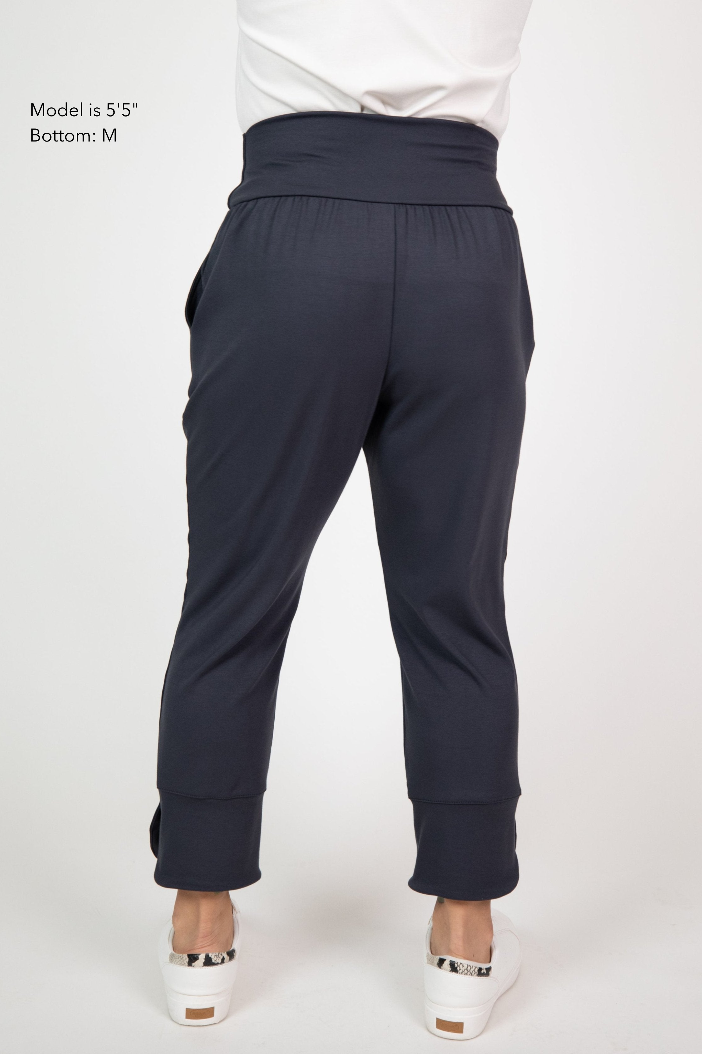 Miki Pant - Washed Black Soft Ponte