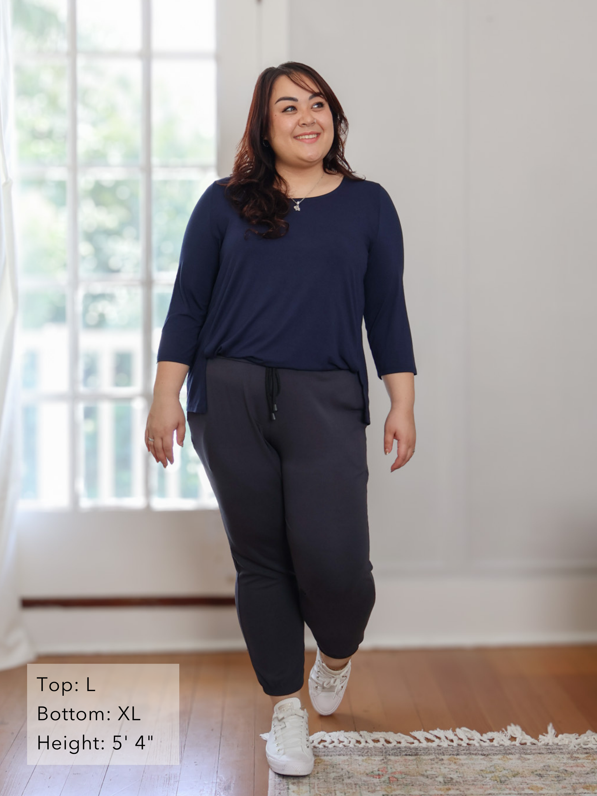 Mandy Top - Midnight Rayon Jersey