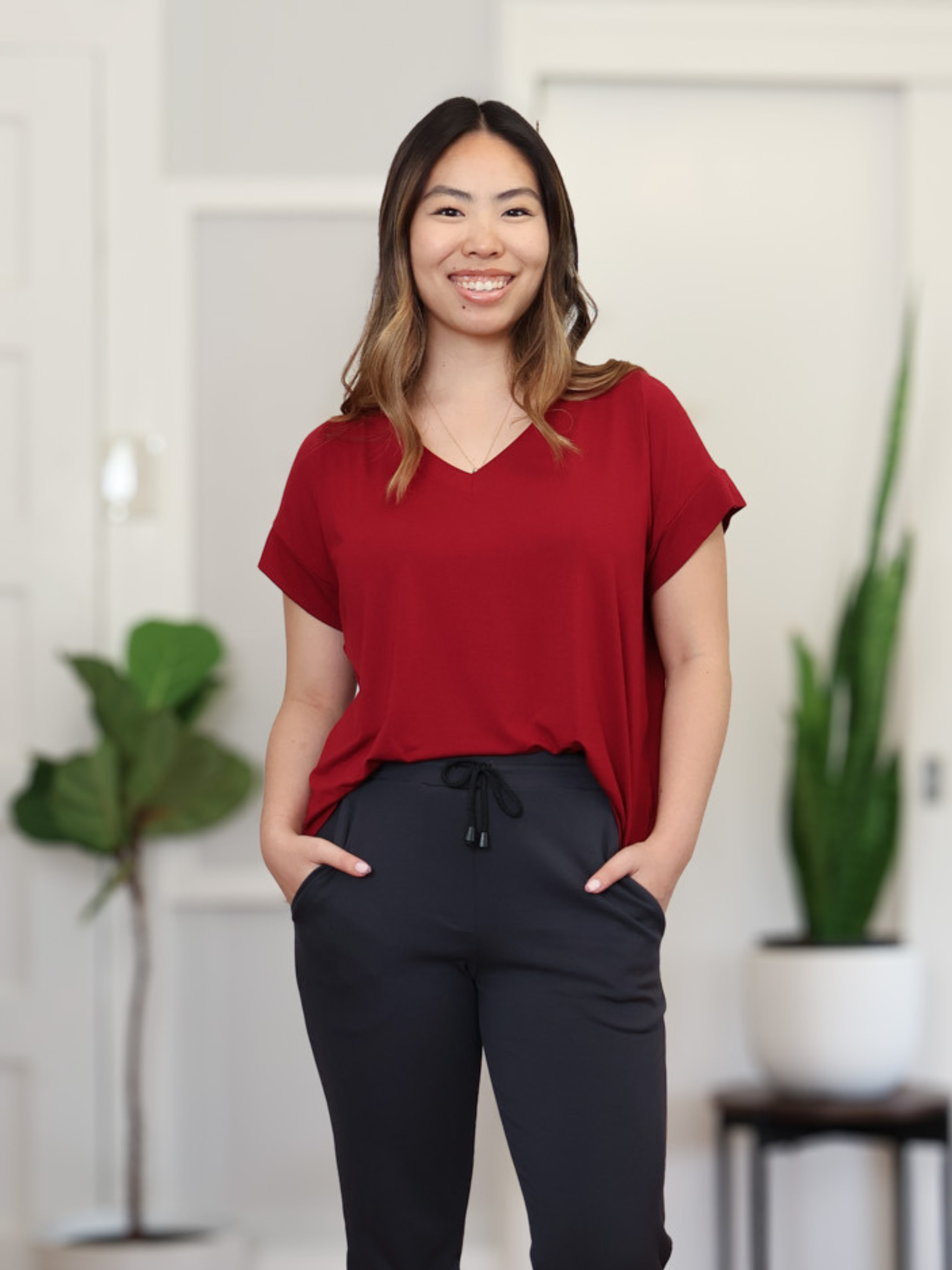 Ava Top - Raspberry