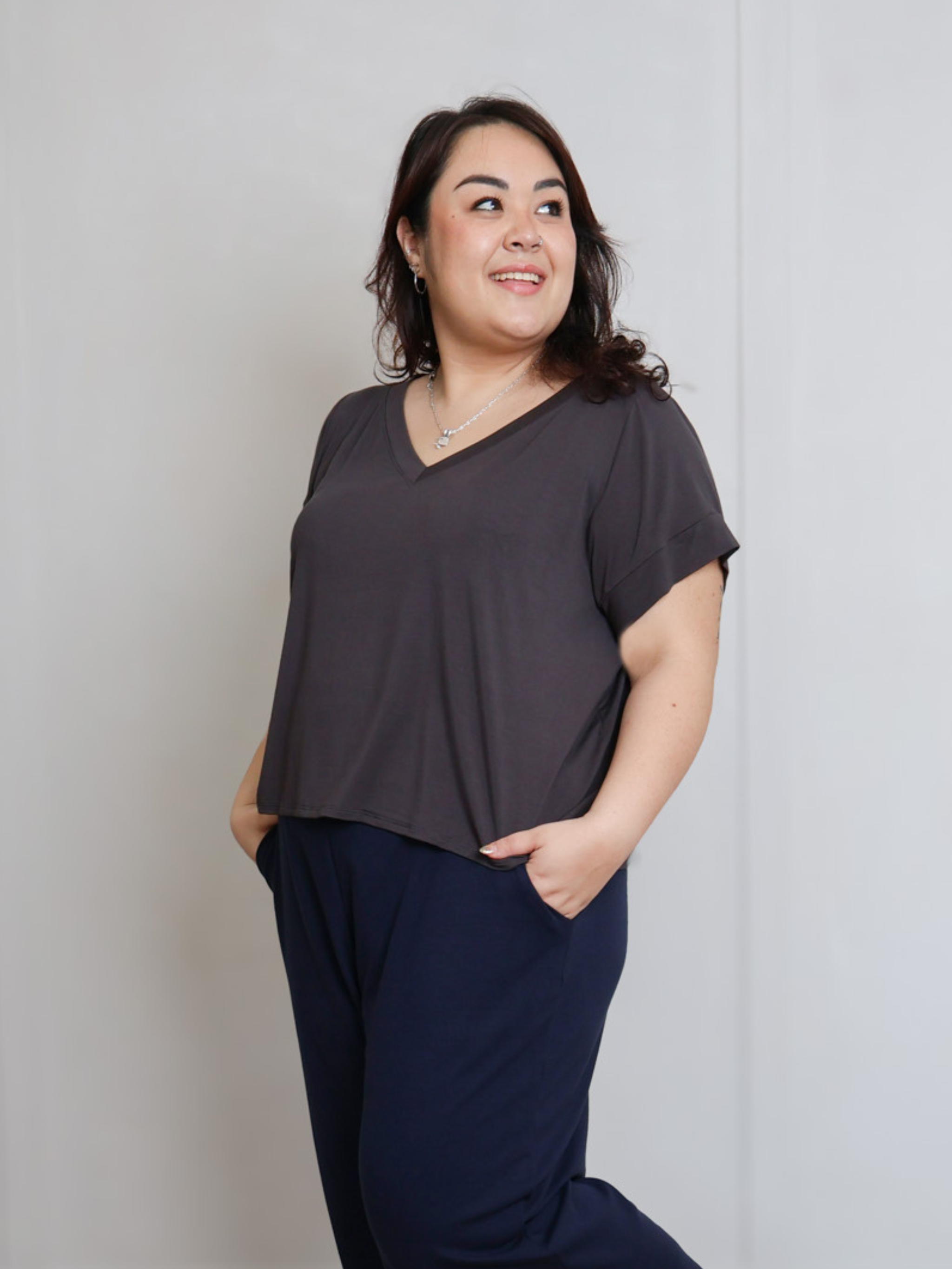 Ava Top - Washed Black