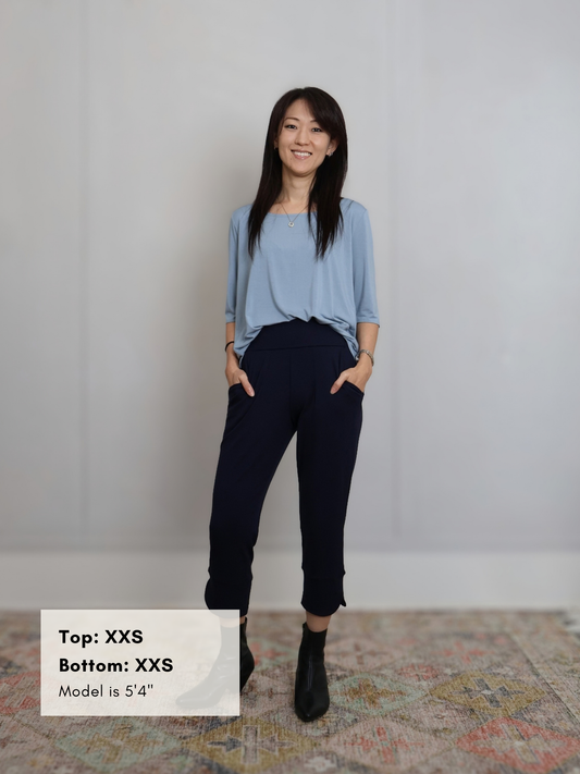 Hannah Top - Pacific Blue