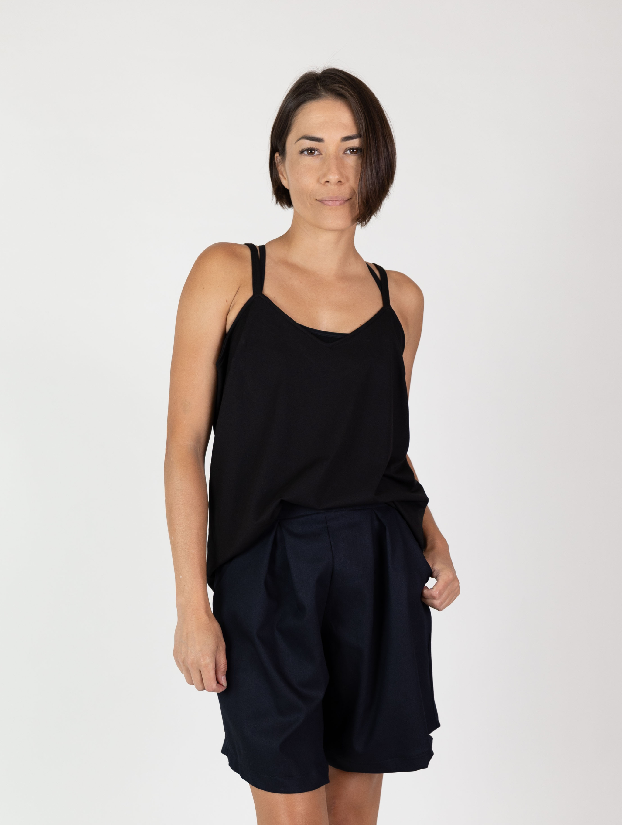 Charlie Tank - Black Rib